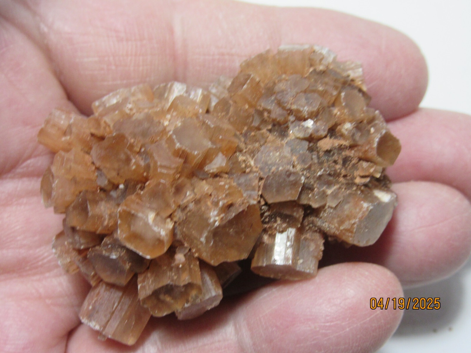 Aragonite Brown Crystal 2 3/16″ Mineral Morocco Collectible ABCMC-358