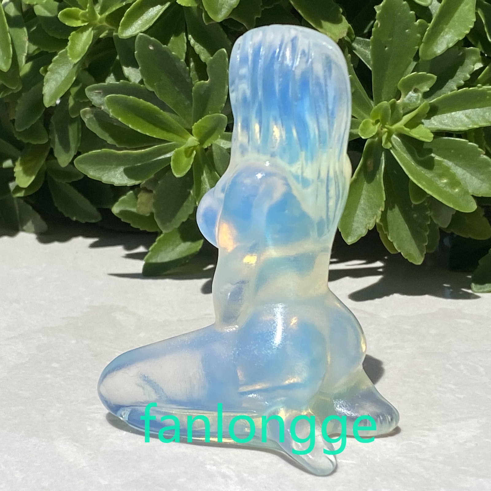 3″ Opalite Women Naked Quartz Crystal Skull Carved Goddess Reiki 1pc