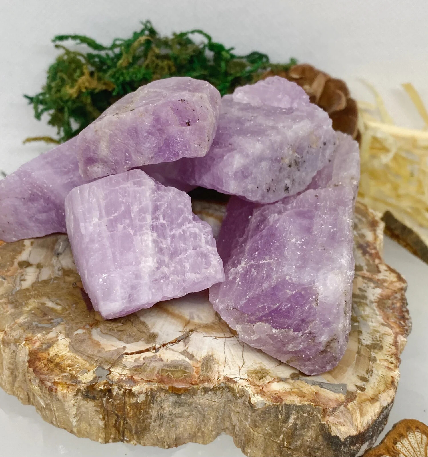 Rough Kunzite Purple Stone Healing Crystal Raw Mineral Specimens Healing Gifts