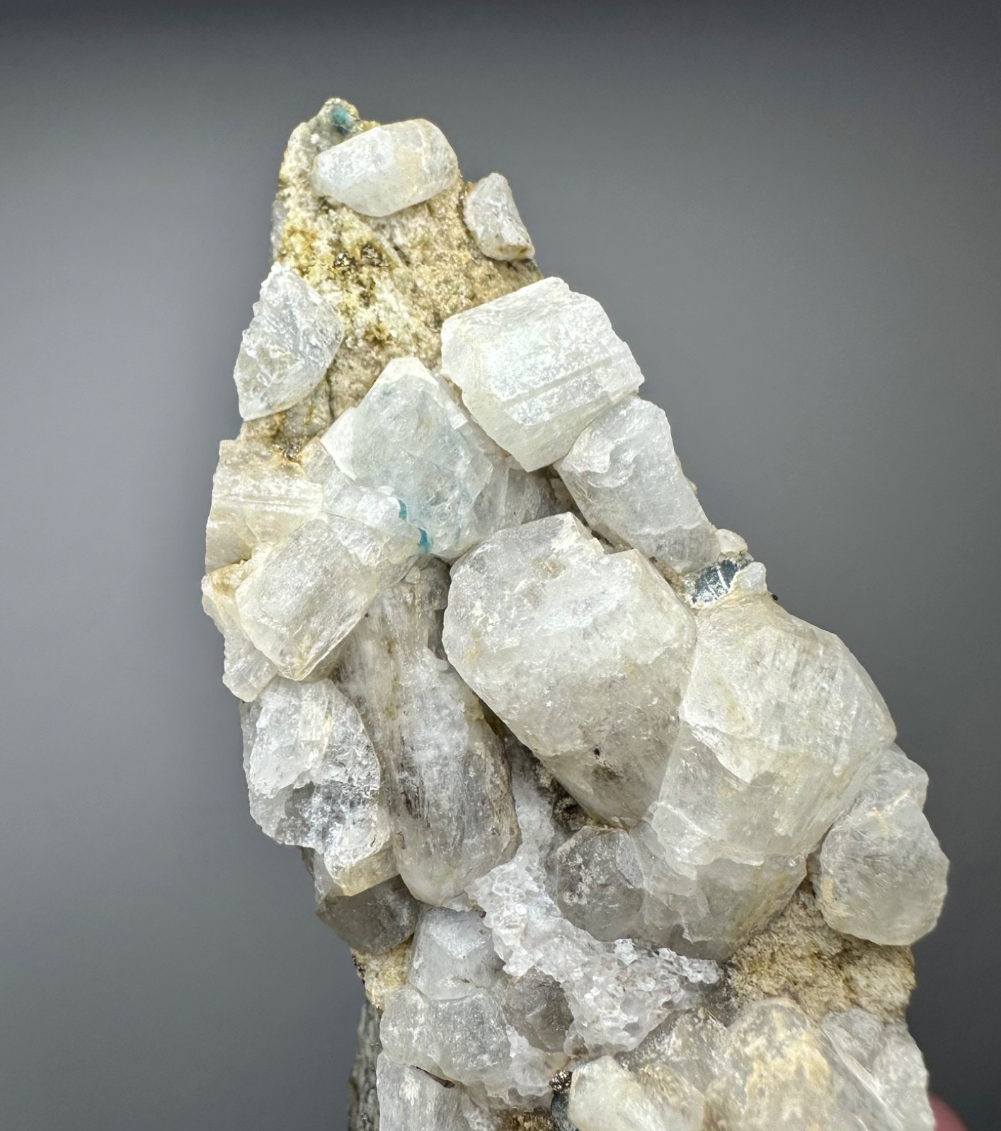 743 Gr. Fluorescent Marialite Scapolite Crystals Cluster W/Sodalite Calcite