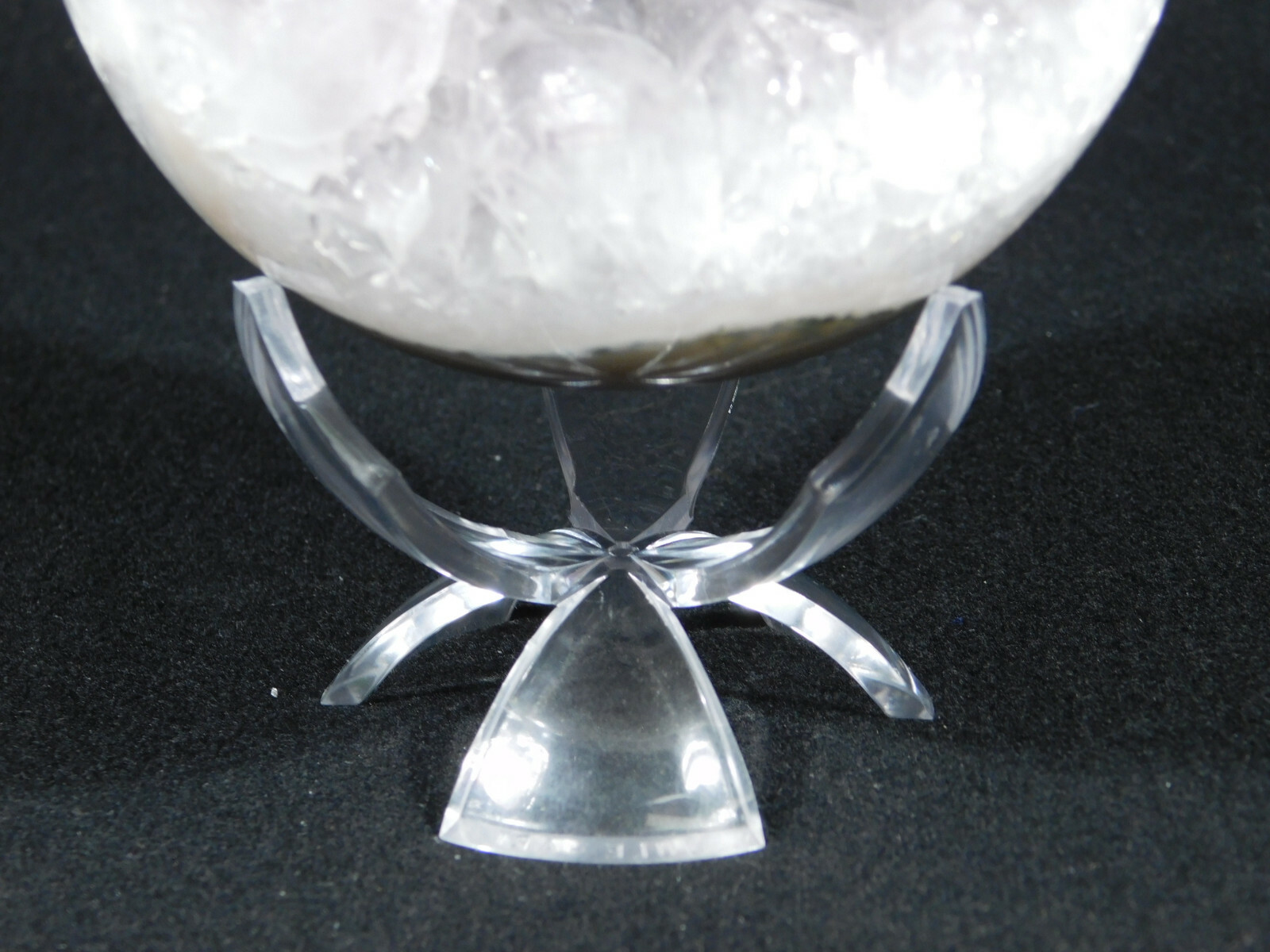 Display Stand TULIP Design Three Prong Medium Size Clear Lucite