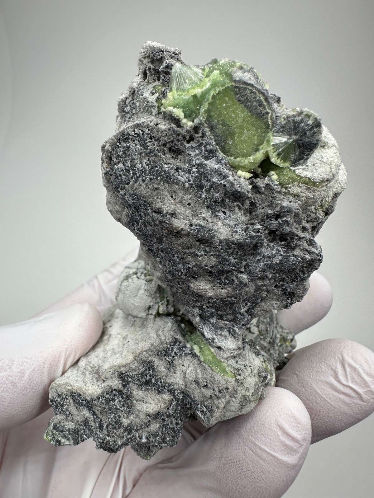 Beautiful Large RARE GREEN Wavellite Specimen from Arkansas