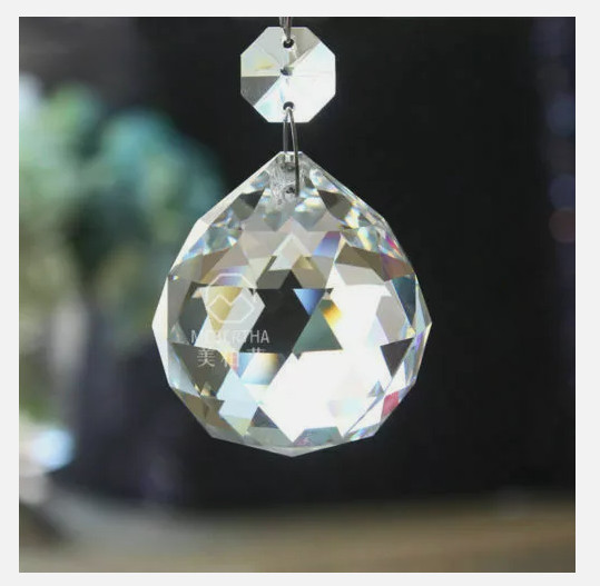 40-100mm Chandelier Lamp Crystal Ball Prism Hanging Drops Suncatcher Pendant DIY
