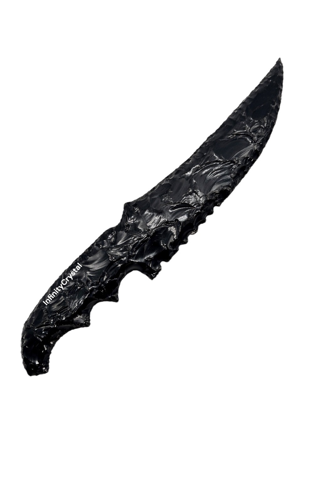 11” Obsidian Ritual Knife Handmade Volcanic Glass Blade Ceremonial Athame Dagger