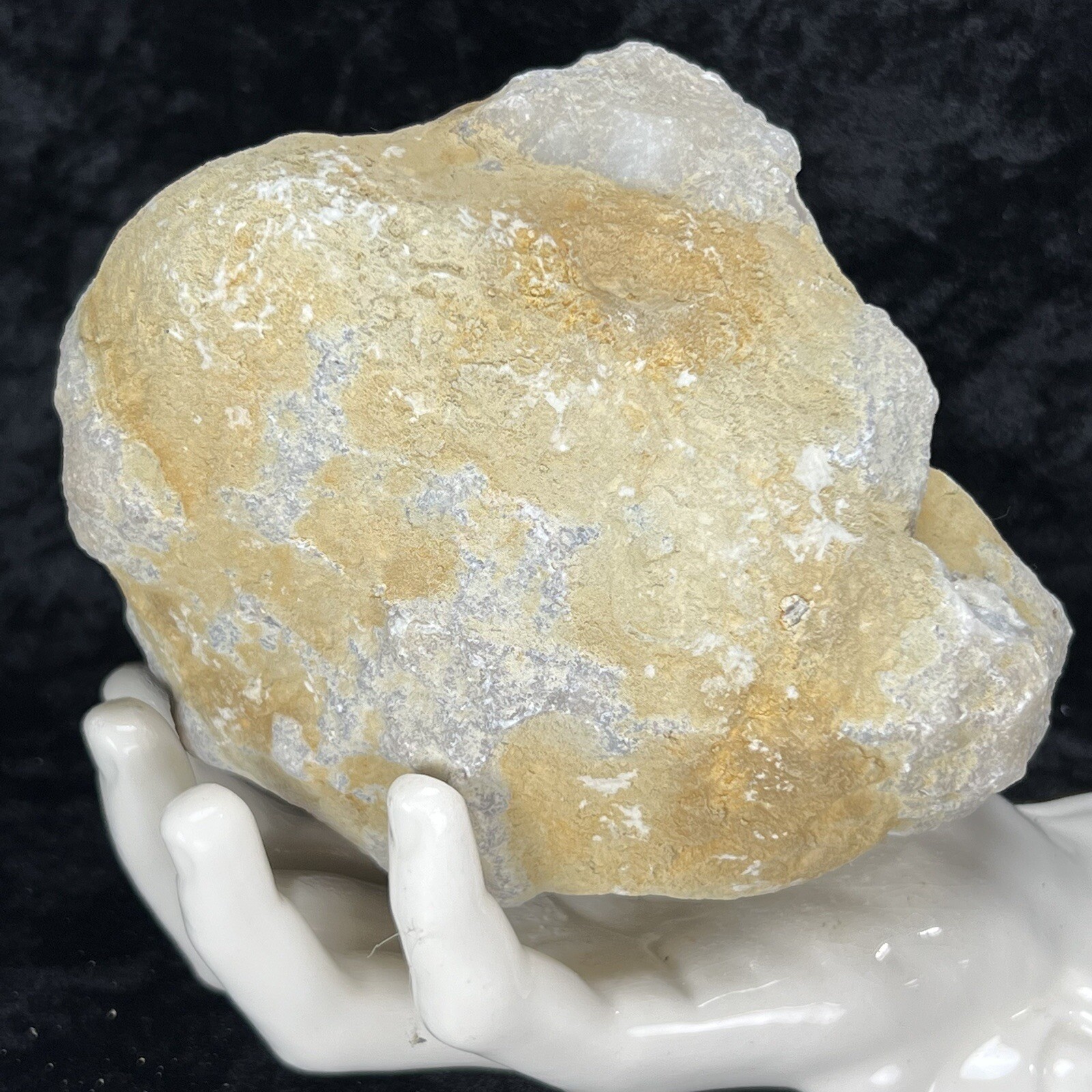 Unopened Geode 5-1/2″ Uncut Crystal Quartz Chalcedony 3.5Lb Solid Natural Large