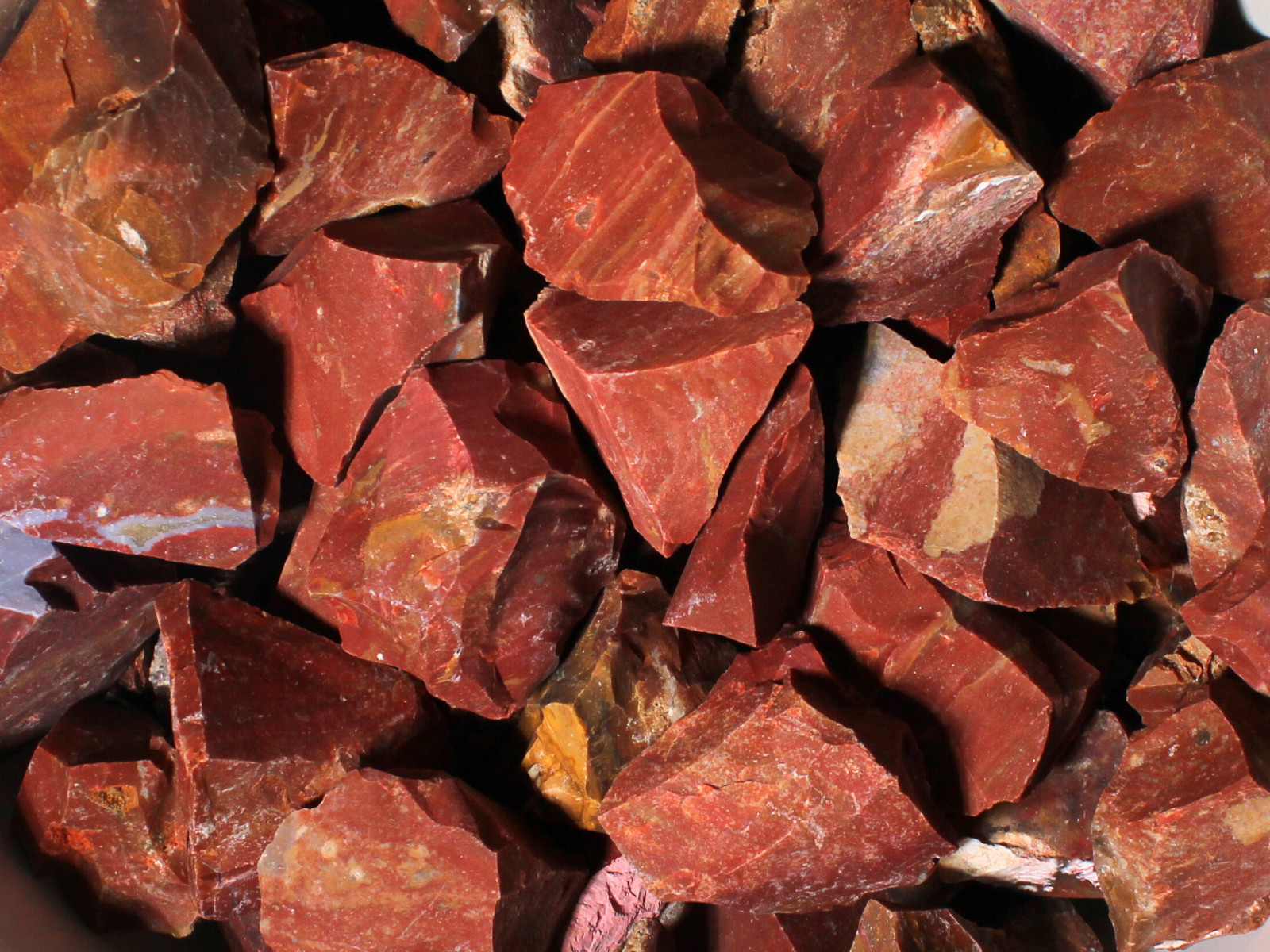 Red Jasper – Large Rough Rocks for Tumbling – Bulk Wholesale 1LB options