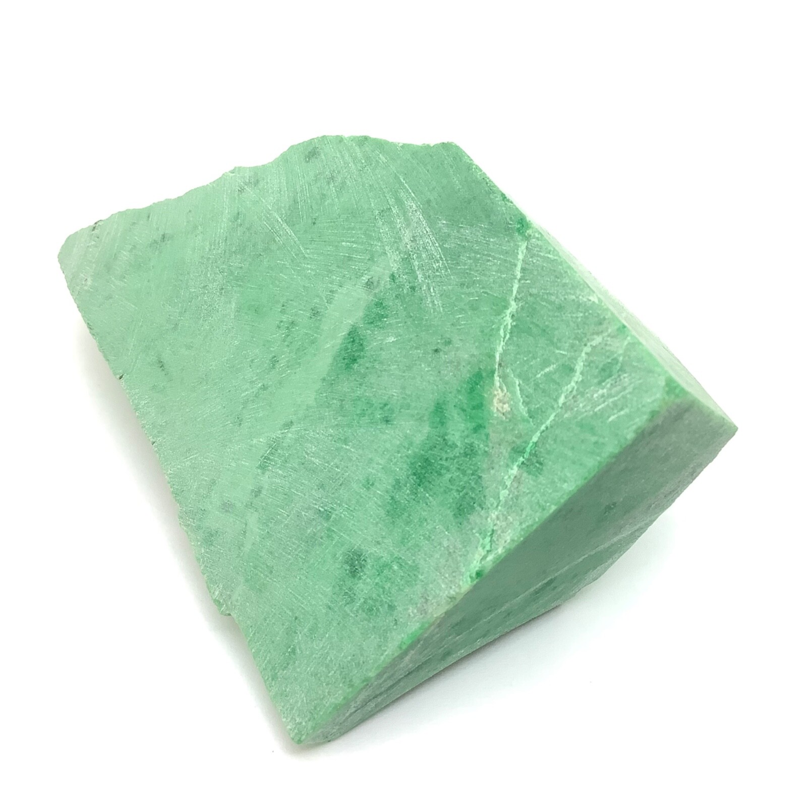 Siberian Jade Lapidary Stone Chromium Green Jadeite Jade Polar Urals Russia 188g