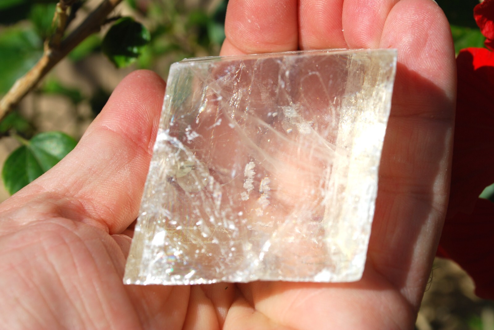 4 x Natural Iceland Spar Crystals Viking Stones specimens 4Pieces = ~7 – 9 Oz