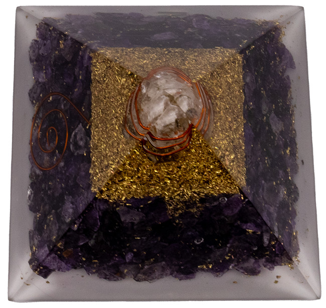 Amethyst Orgonite Pyramid – Vibe Products