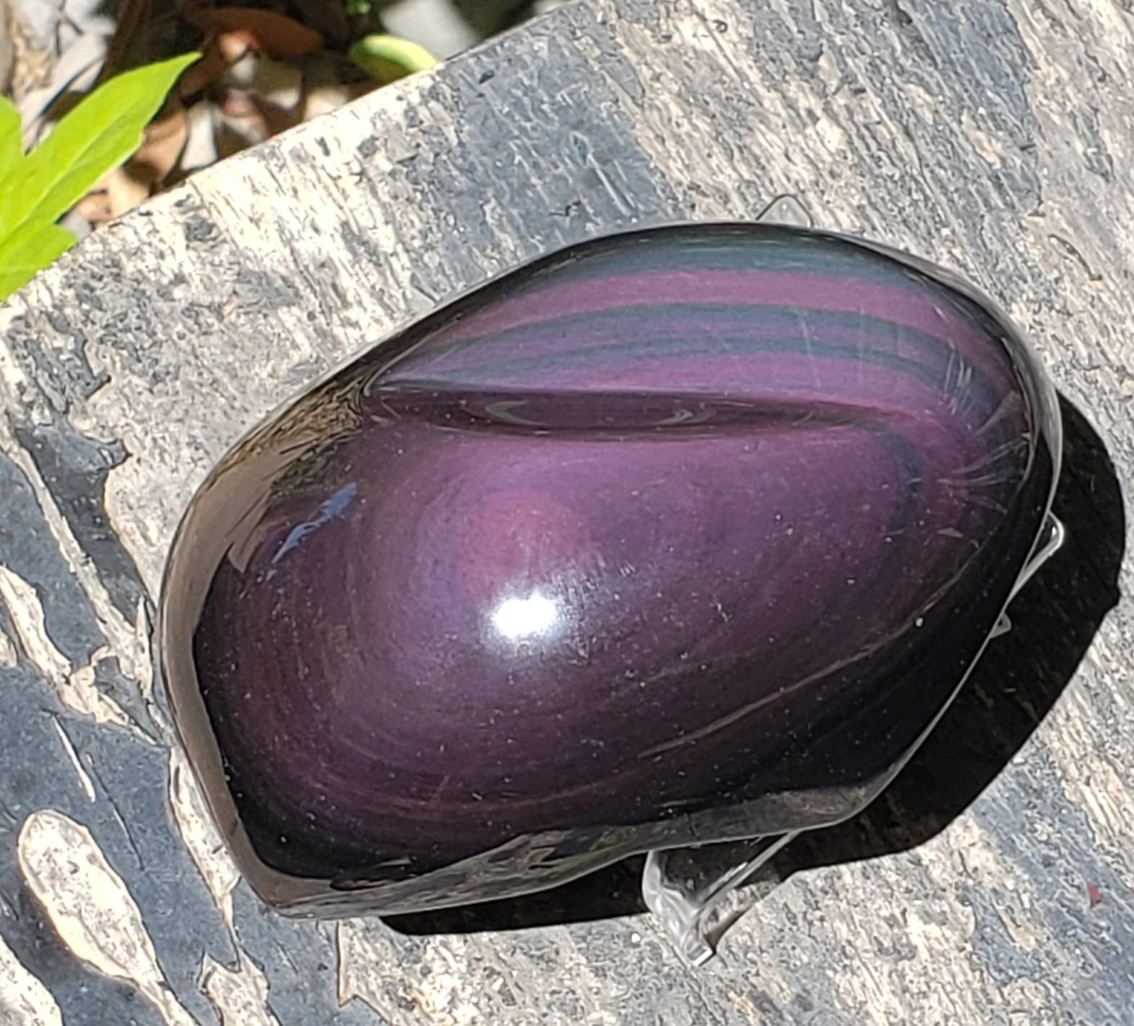 4.5″ Rainbow Obsidian Crystal Puffy Star Free Form, 518g or 1.1 lb