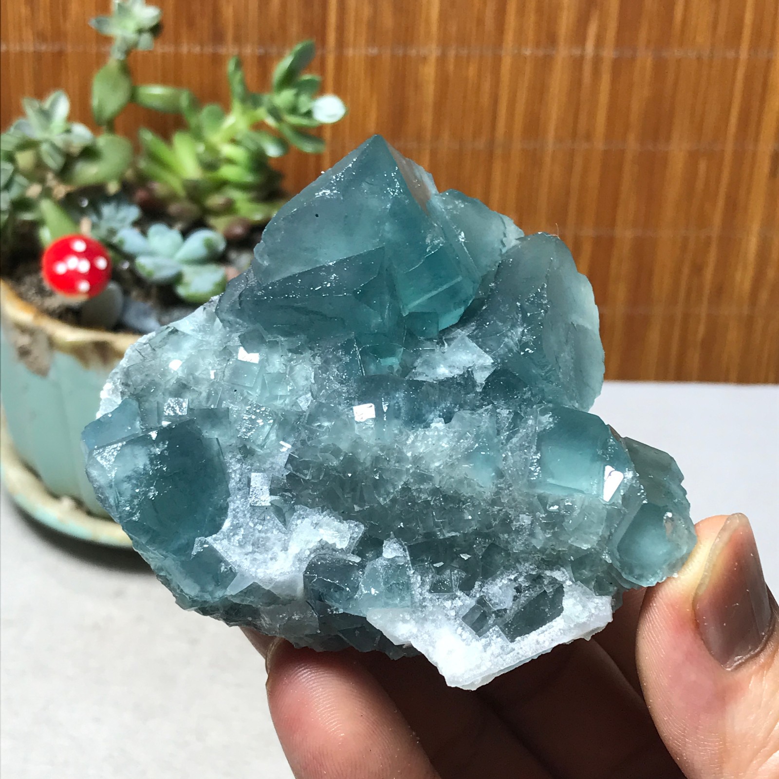 75-67-40mm Rare Natural Green Calcite fluorite Mineral Specimen 221g A6082