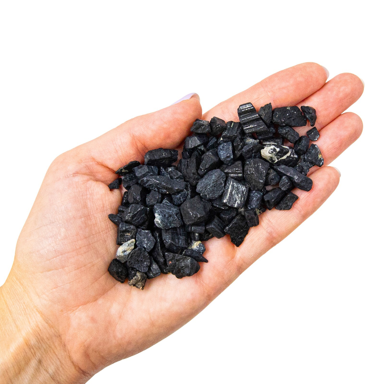 Rough Black Tourmaline Crystals Chips Bulk Gemstones Beads Healing Stones