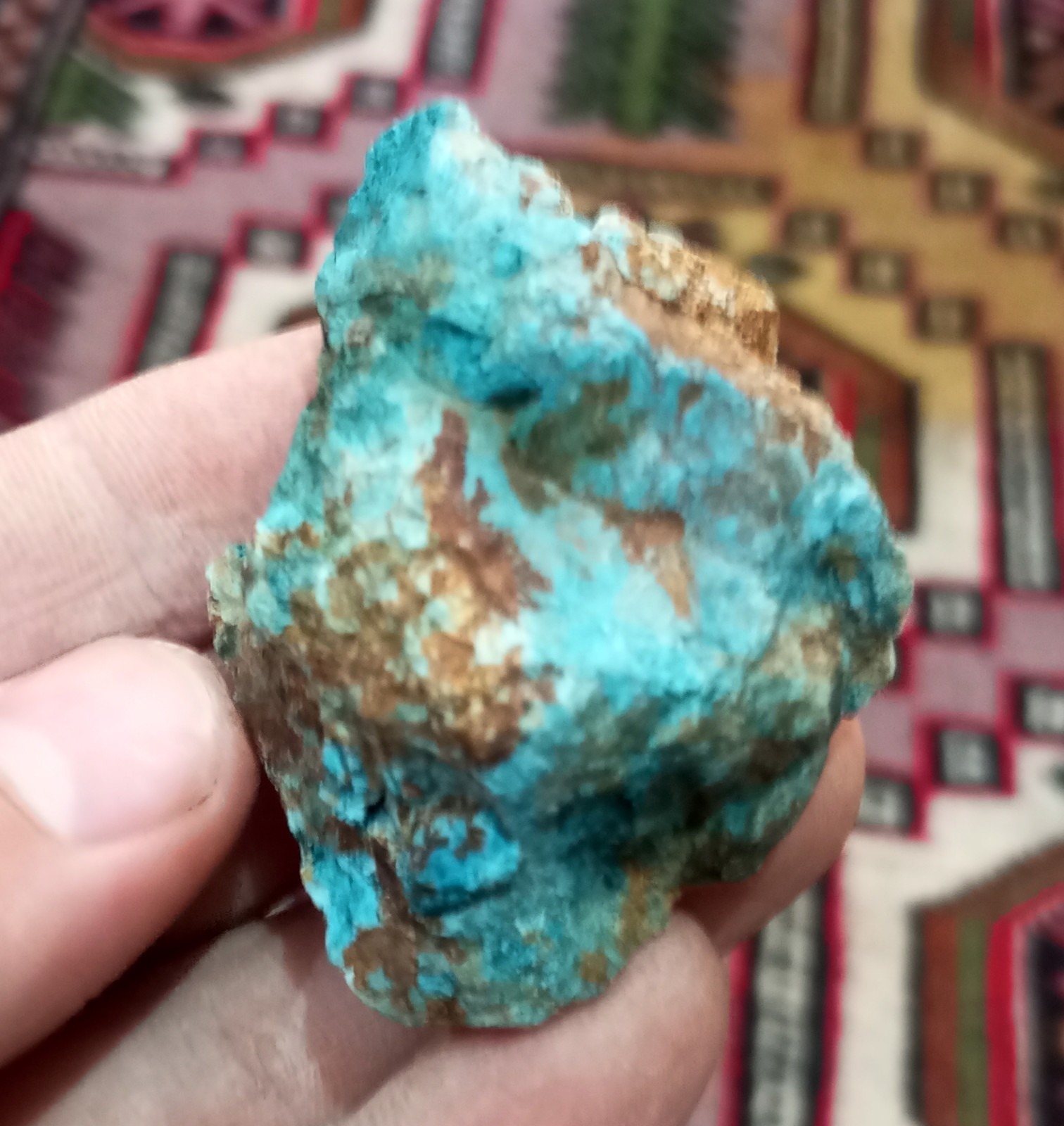 Gorgeous Colors Blue Laterite Cobalt Ore
