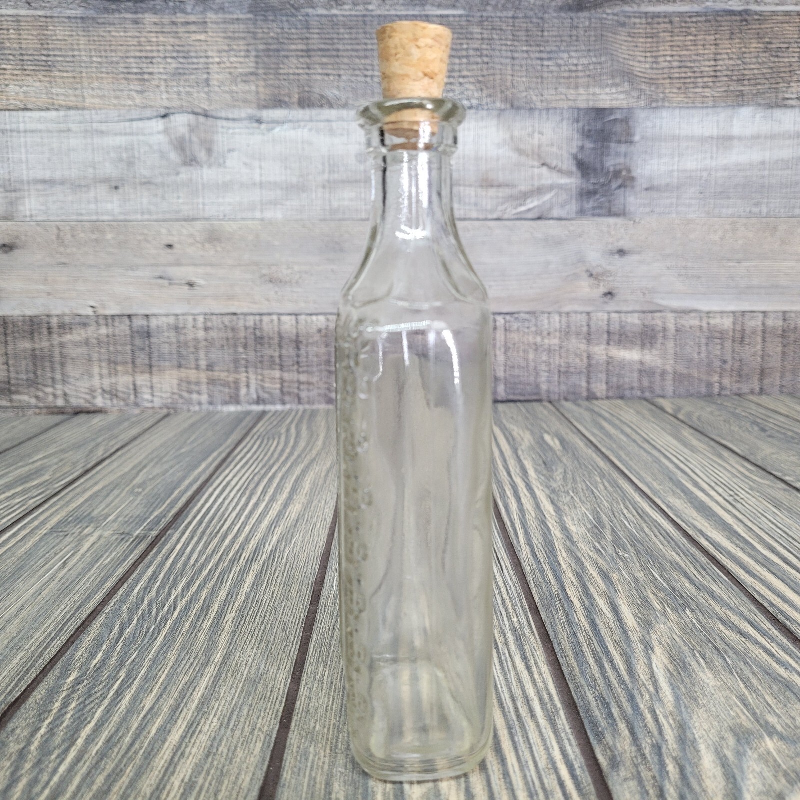 12oz Mixed Crystals in Vintage Apothecary Glass Medicine Bottle Jar Rock Tumbles