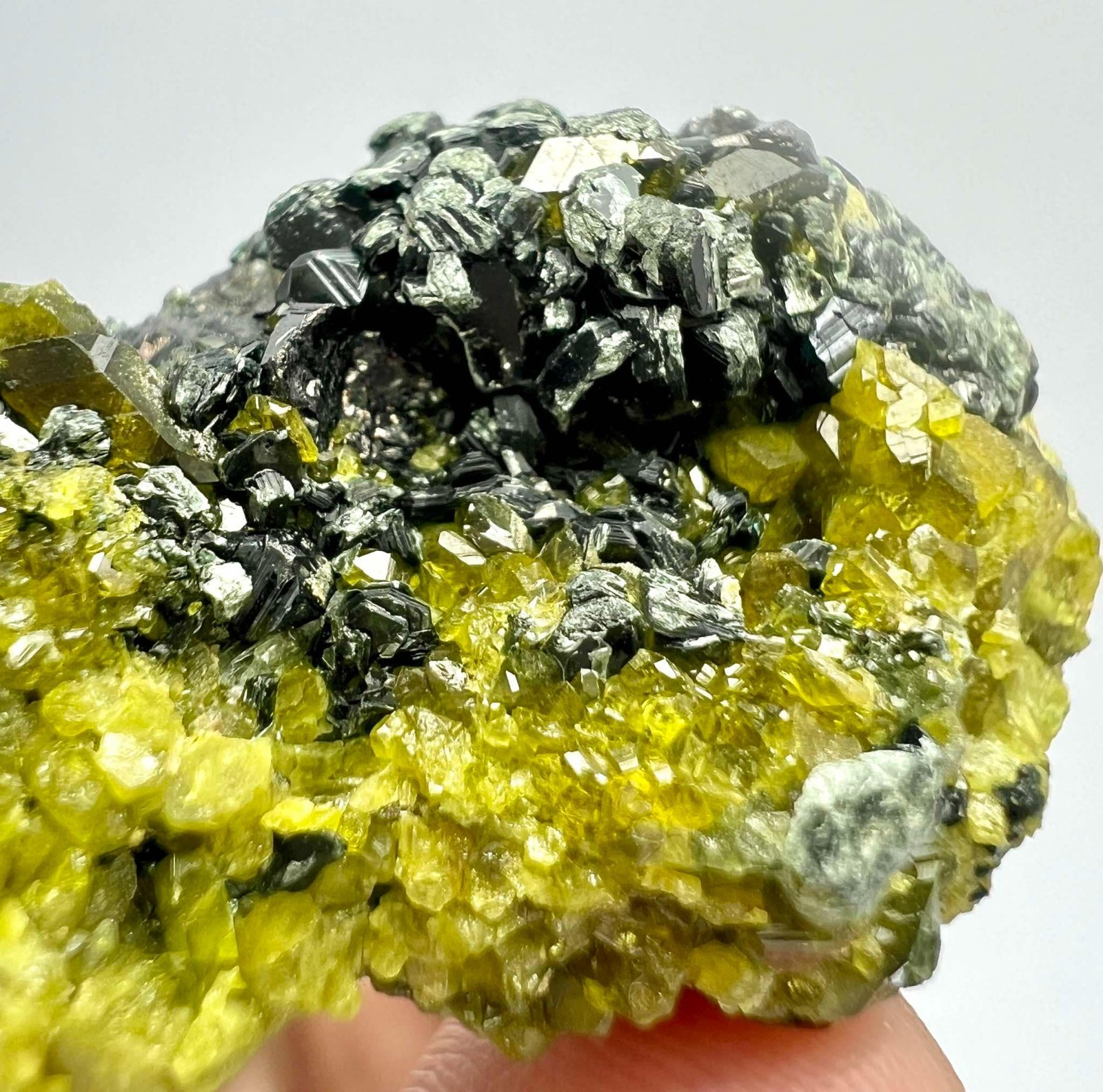 86 CT Rare Vesuvianite With Magnetite Crystals On Matrix From Pakistan AS42