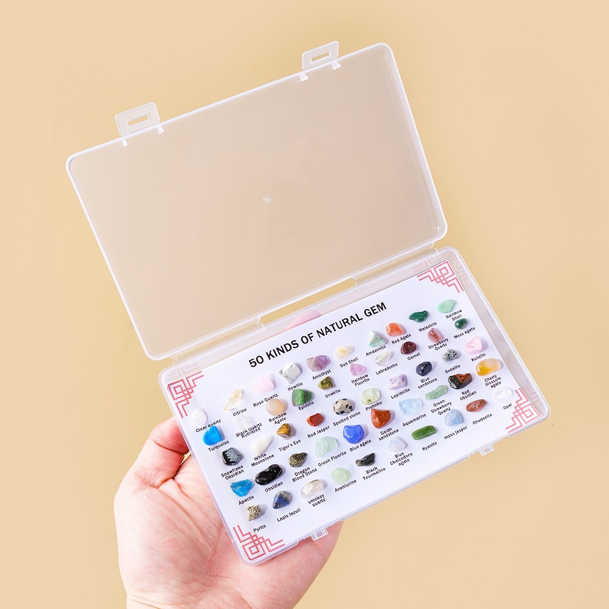 50 Kinds of Natural Crystal natural mineral specimen box random 1pc