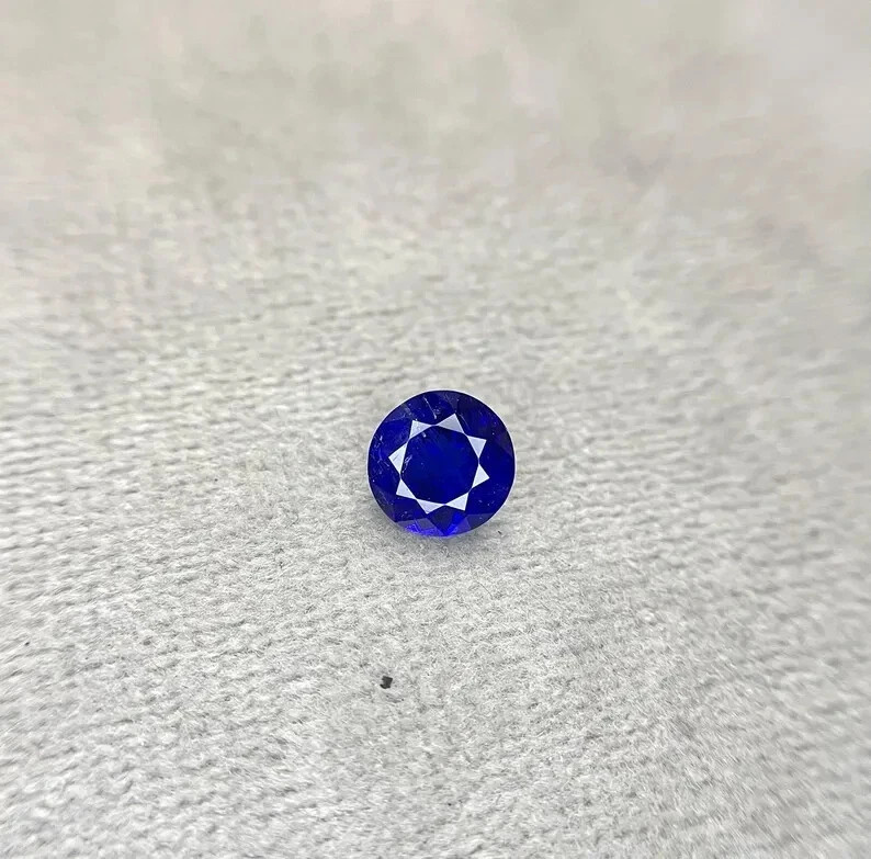 10 Ct+ Extremely Rare Natural Blue Tanzanite Round Certified Loose Gemstone