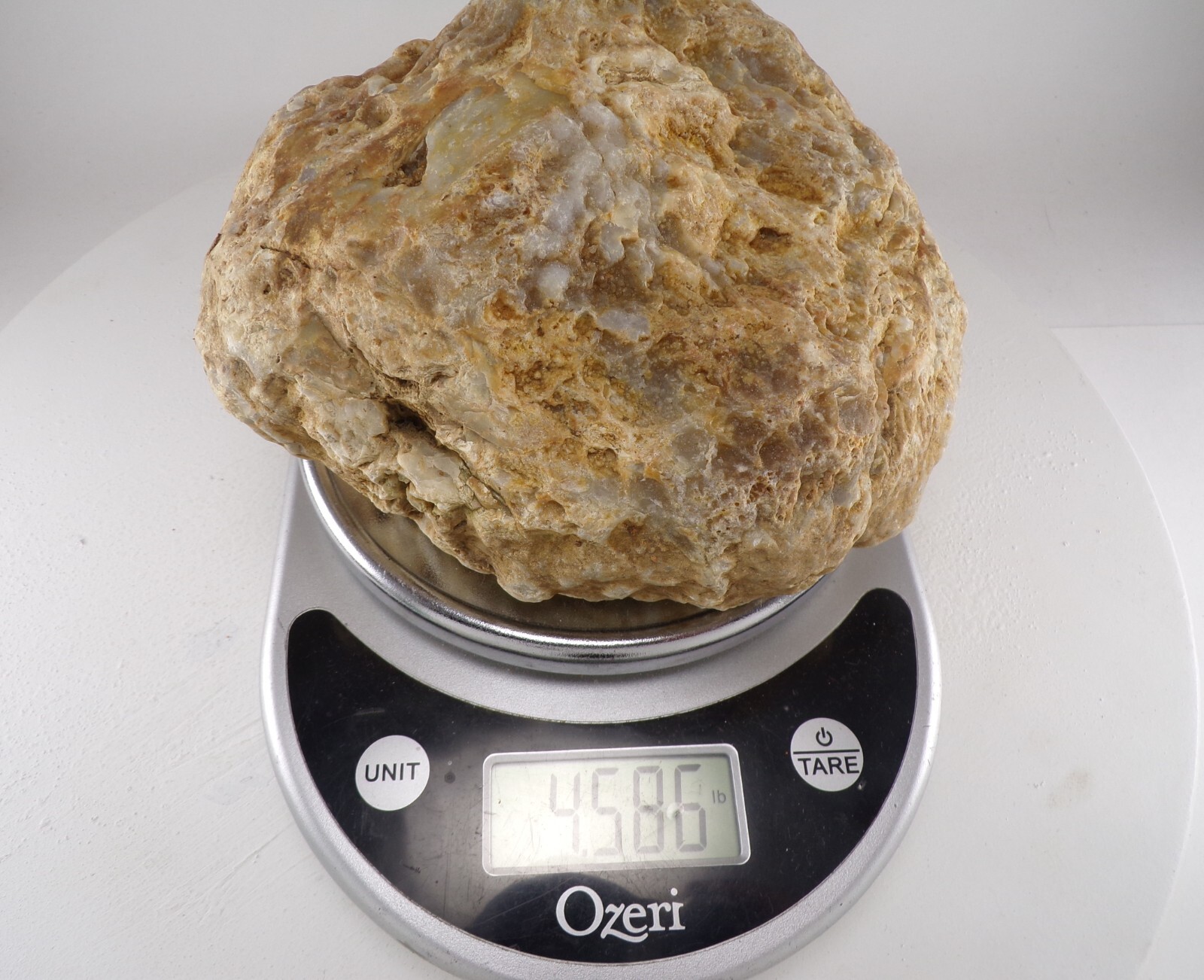6.5″ Unopened Geode Agate Uncut Nodule Semi Solid – Solid Natural Quartz 4.5LB