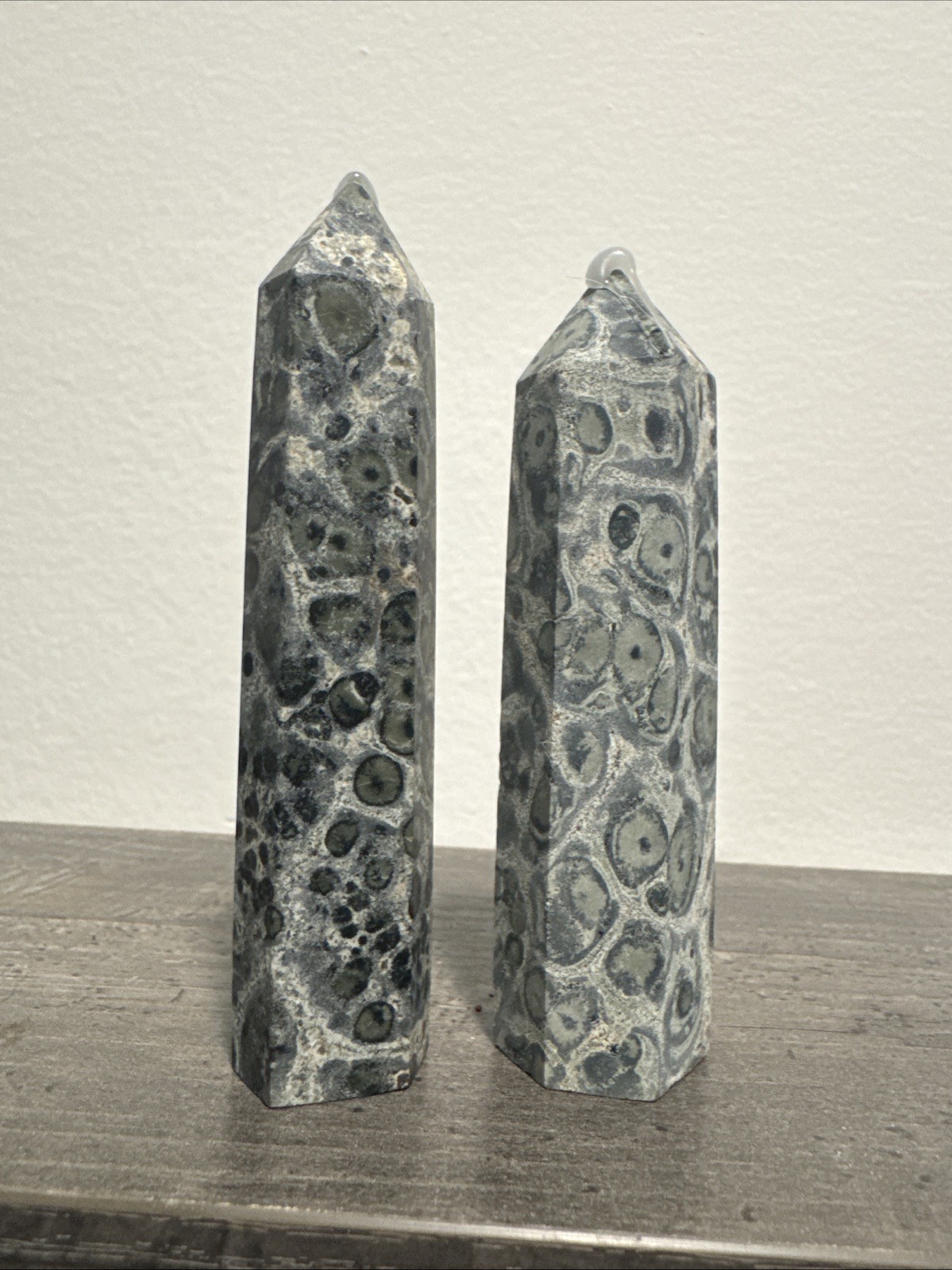 Kambaba Jasper Crystal Tower Set 128 Grams 3.5 & 3.75”