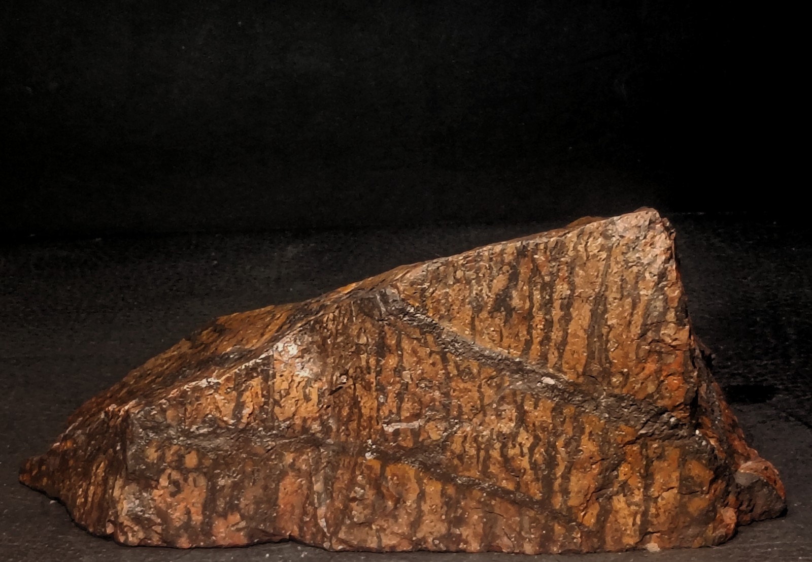 Shepard’s Fire Specular Hematite Rhyolite Porphyry 4lb 12.7oz polished Missouri