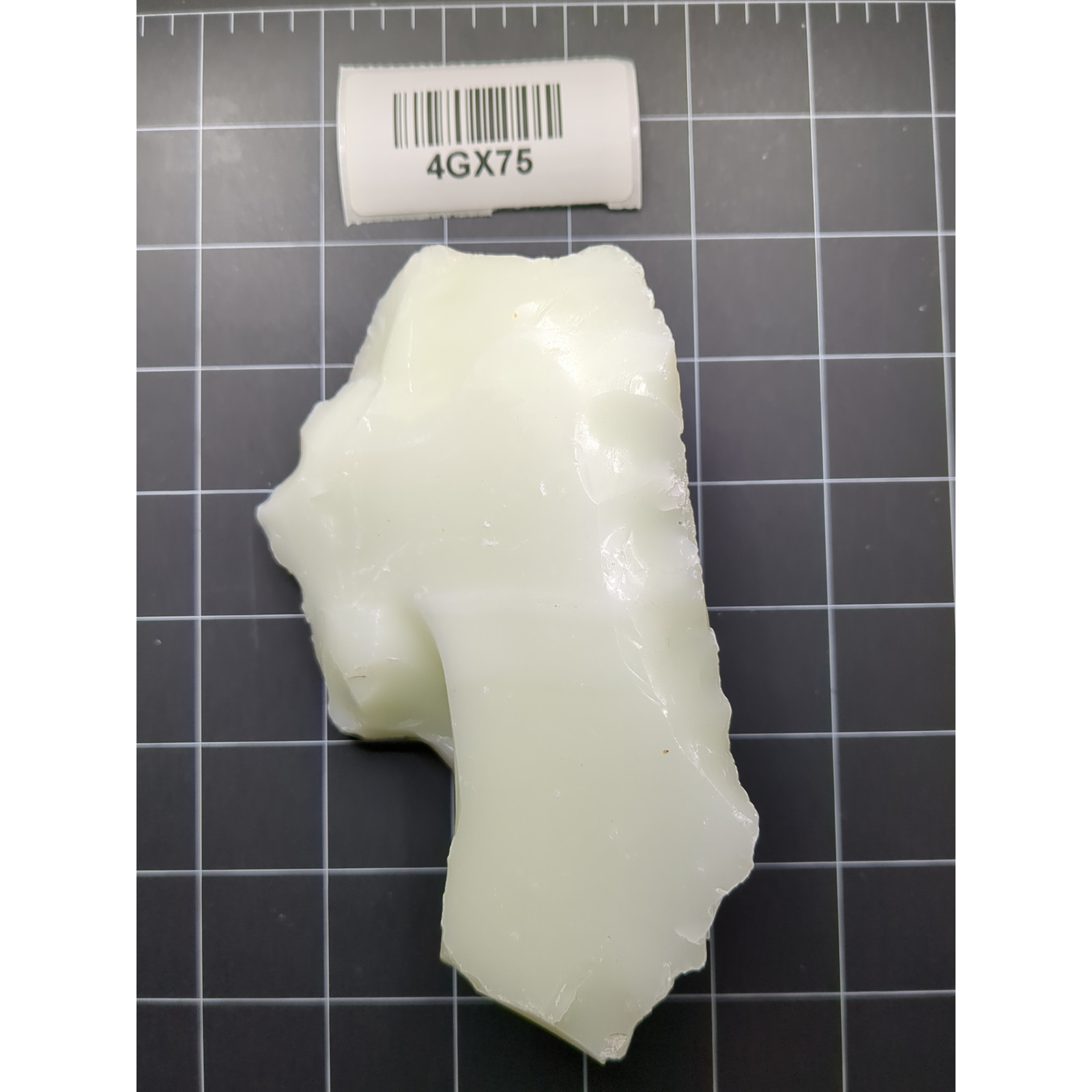 Jadeite Art Glass Cullet Glowing Uranium Opaque Slag Glass #4GX75