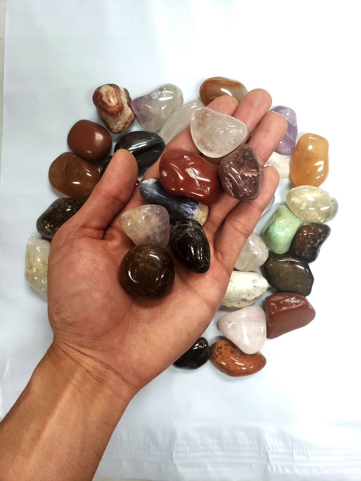 Tumbled Crystal Stones 1 LB to 2 LBS Mixed Lot Polished Rocks – Healing Crystals