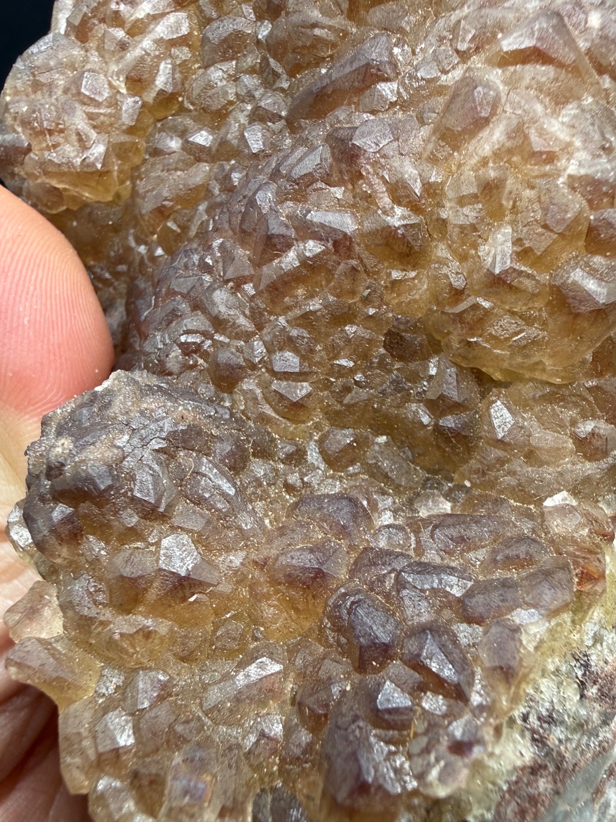 Botryoidal Red & Yellow Fluorite Calcite Natural Mineral Specimen Cluster Rough