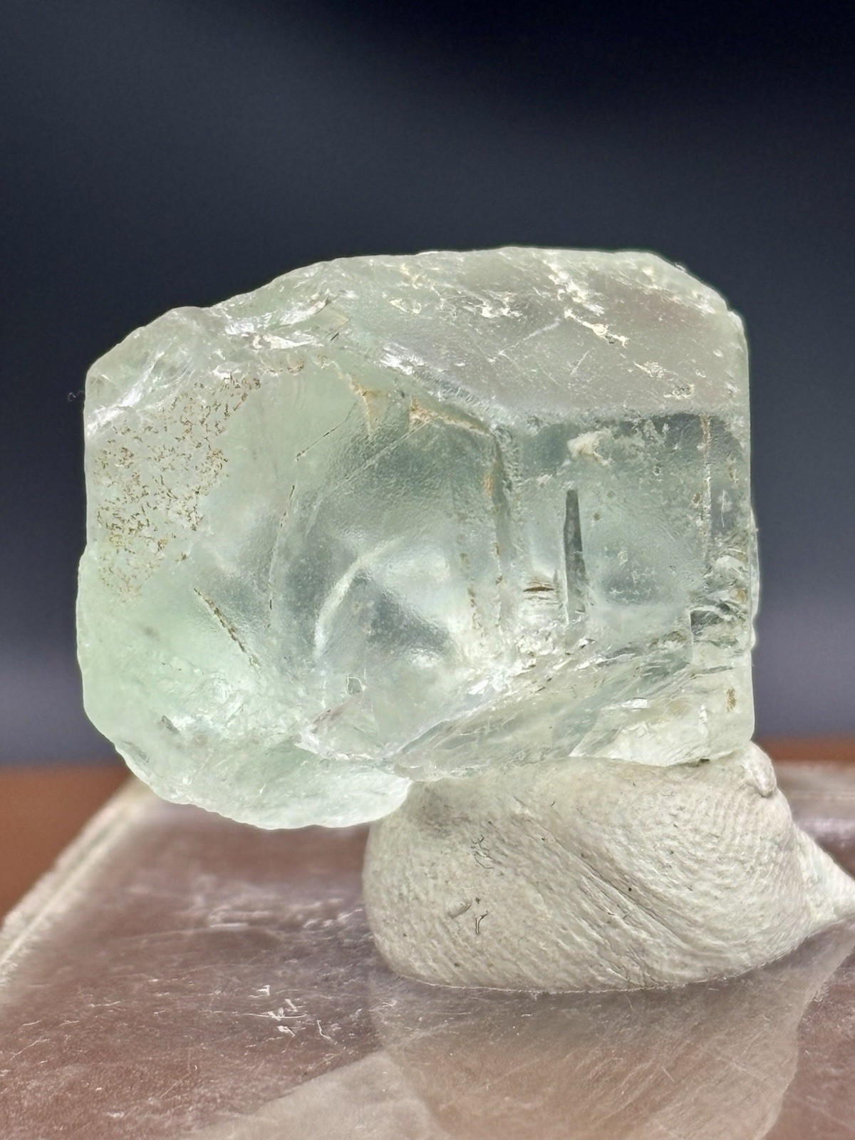 Green Fluorite Shigar Rough Crystal Mineral Specimen Display Piece 20g