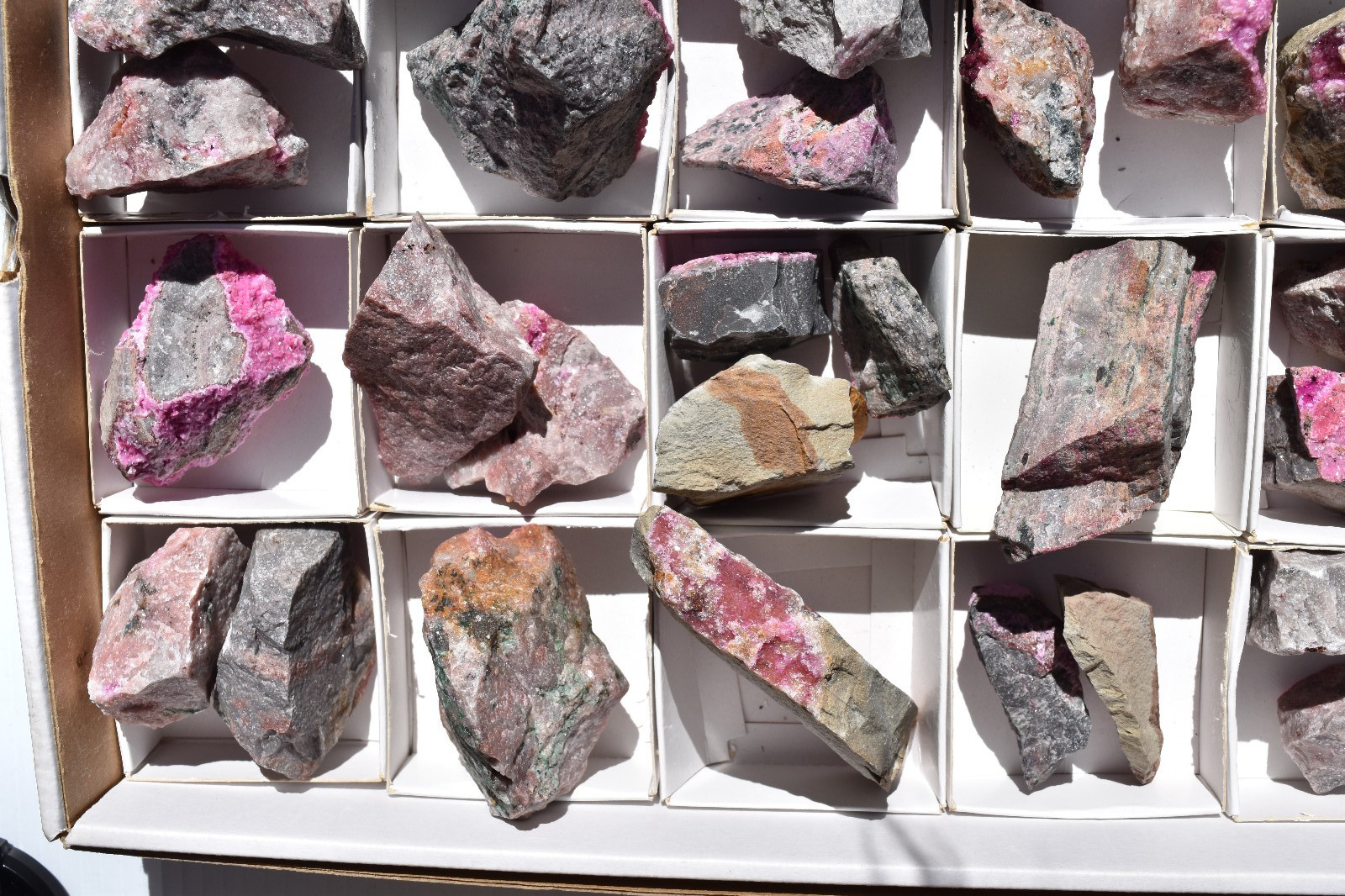 WHOLESALE Cobaltoan Calcite from Congo 3 kg 35 pieces # 5761