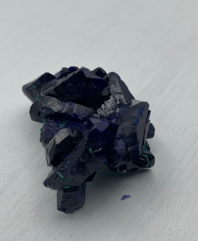 ~ 1 1/2” x 1” x 3/4” high, AZURITE, Milpillas Mine, Cuitaca, Sonora, Mexico
