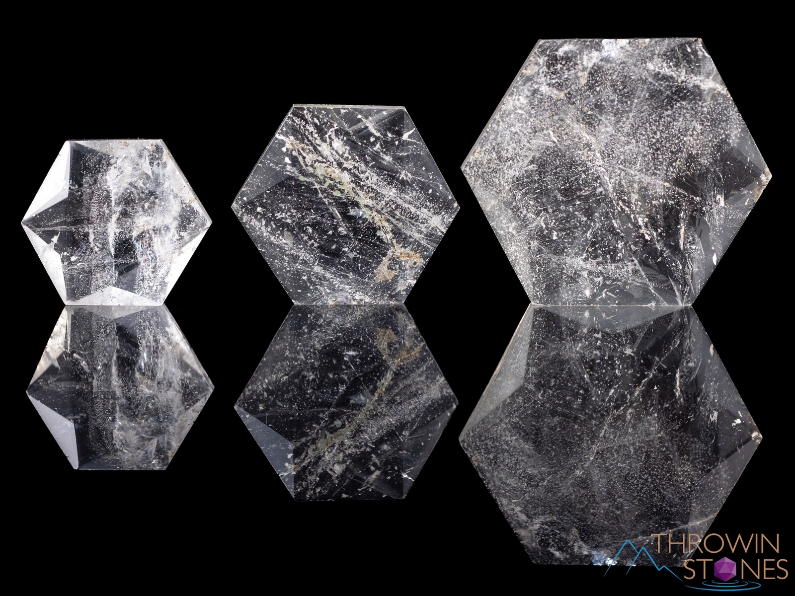 QUARTZ Crystal Prism Hexagon – Sacred Geometry Metaphysical Healing Stones E0127