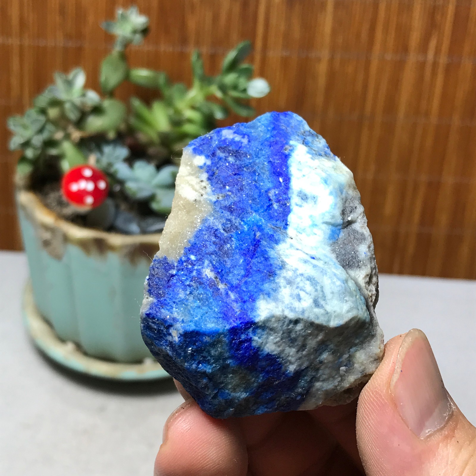 73g Natural lapis lazuli Crystal gemstone Rough Mineral Specimen healing A6065