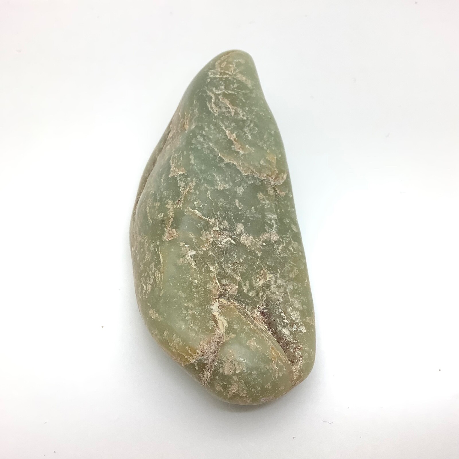 Siberian Jade Cobble Pistachio Green Nephrite Jade Stone Vitim River Siberia