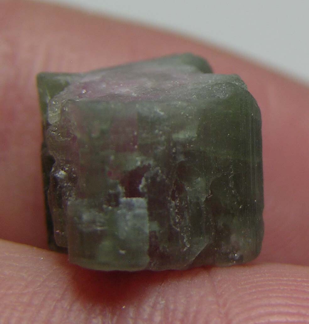 8.50ct Afghan 100% Natural Raw Watermelon Tourmaline Crystal Specimen 1.65g 11mm