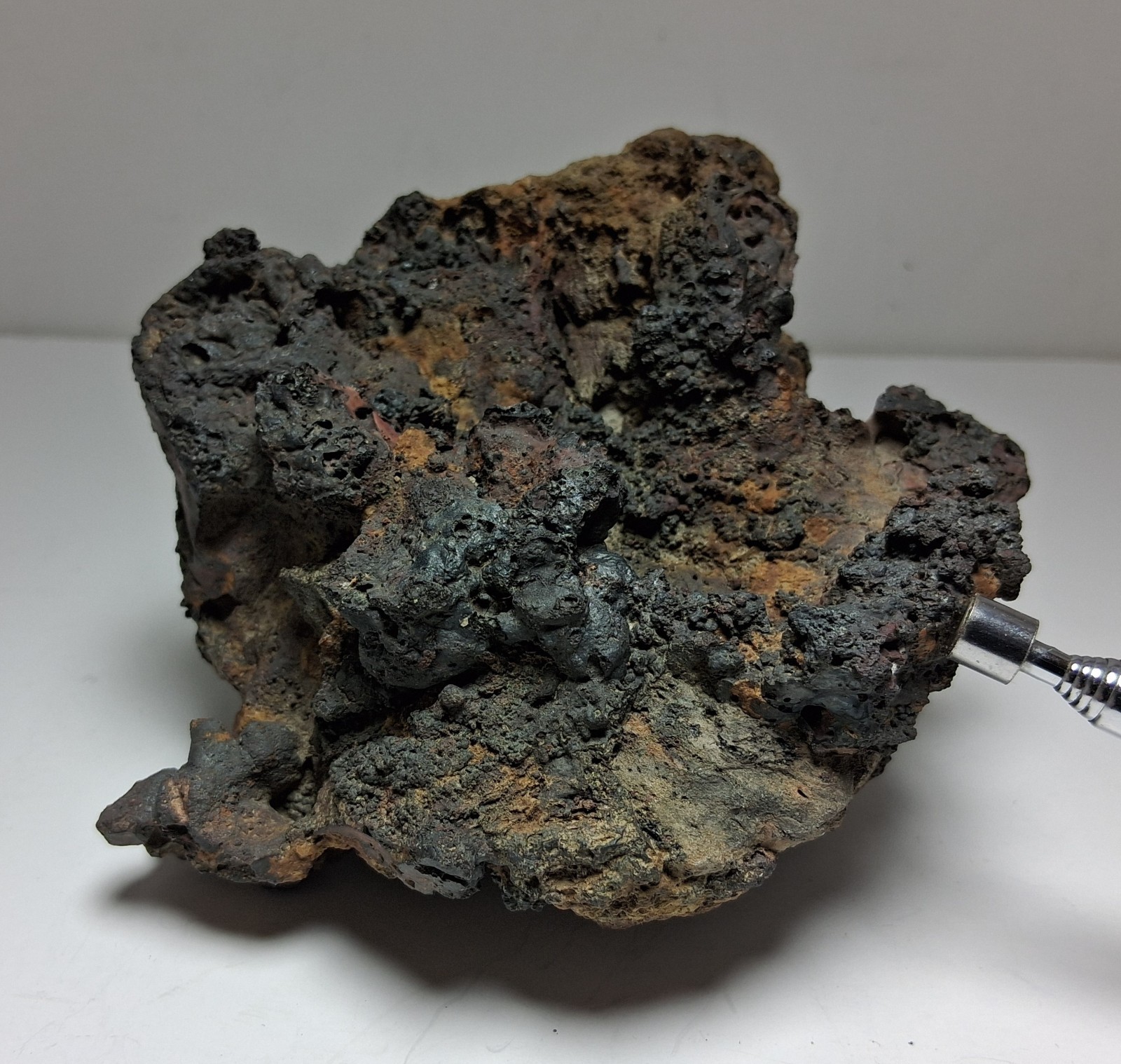 Large Vintage Iron Slag 1.5 pounds Magnetic Early 1900s 5″ x 5″ x 3″