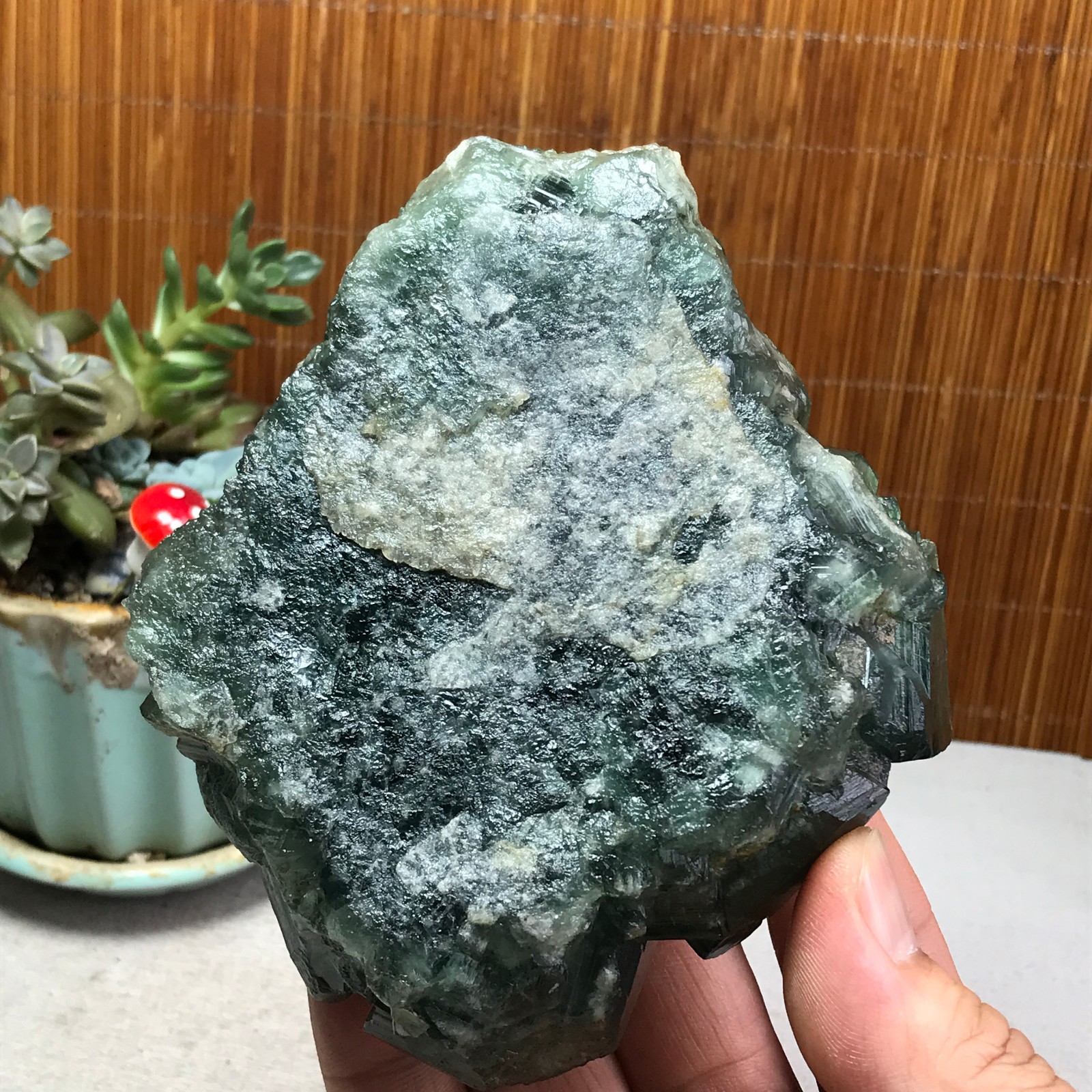 105-95-38mm Rare Natural Green Calcite fluorite Mineral Specimen 598g A6173
