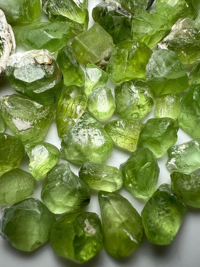 270 Carat Faceted cut Grade Green Peridot Crystals From PAKISTAN