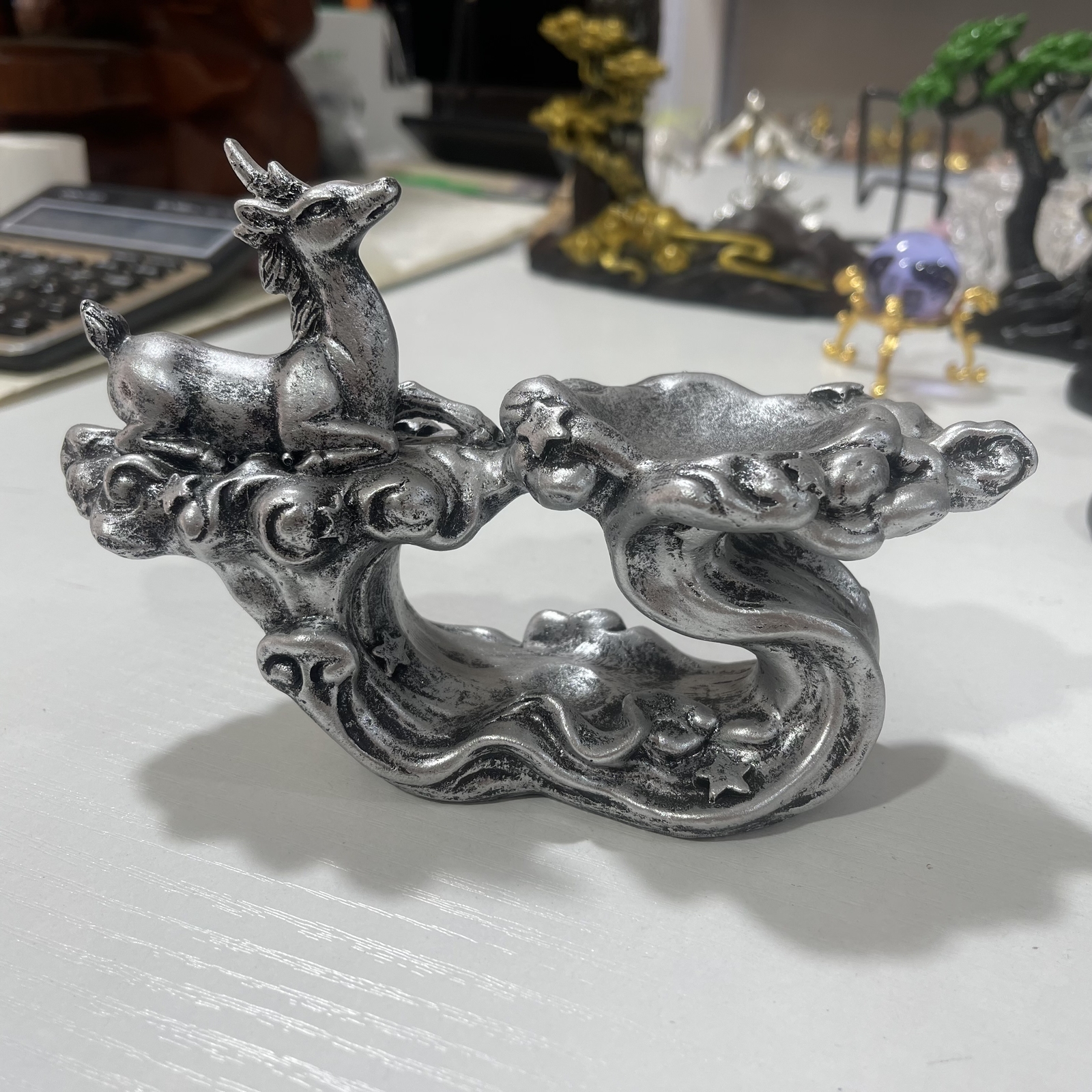 Deer Crystal Ball Stand Sphere Stand Crystal Ball Globe Holder Decor