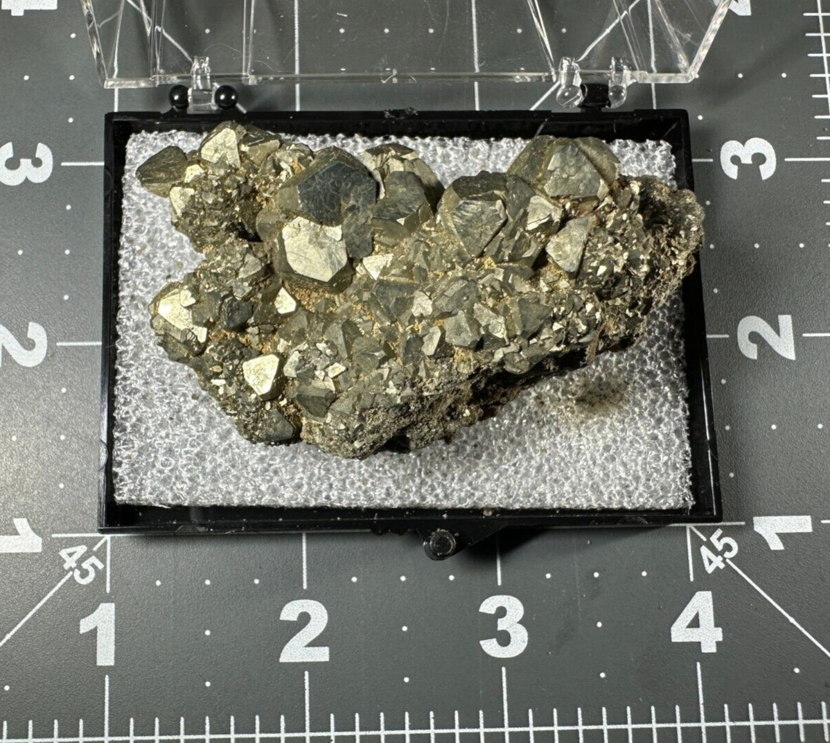 ➤ 2-1/2 Inch PYRITE CRYSTAL CLUSTER Pleasant Ridge Rensselaer Indiana VIDEO➤423