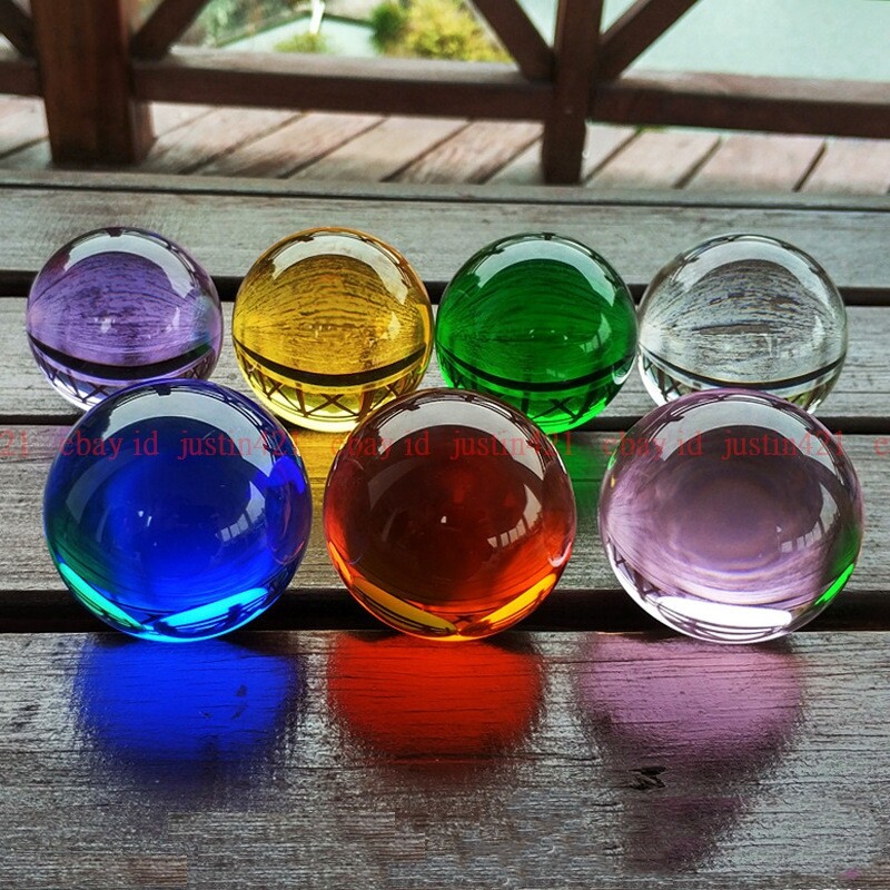 Fashion Crystal Meditation Divination Sphere Crystal Ball with Wood Stand