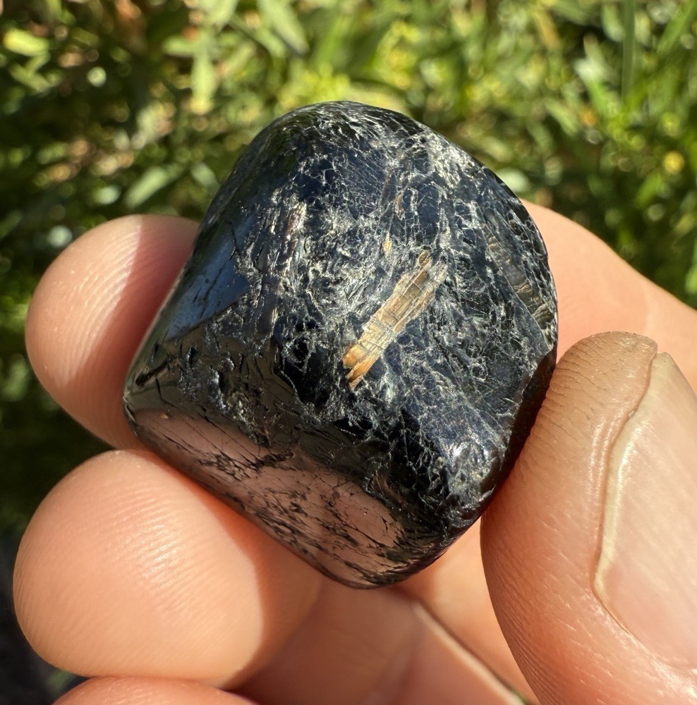 Nuummite Stone, Polished Nuummite, Greenland, Reiki, Energy Work, 16.00 Grams