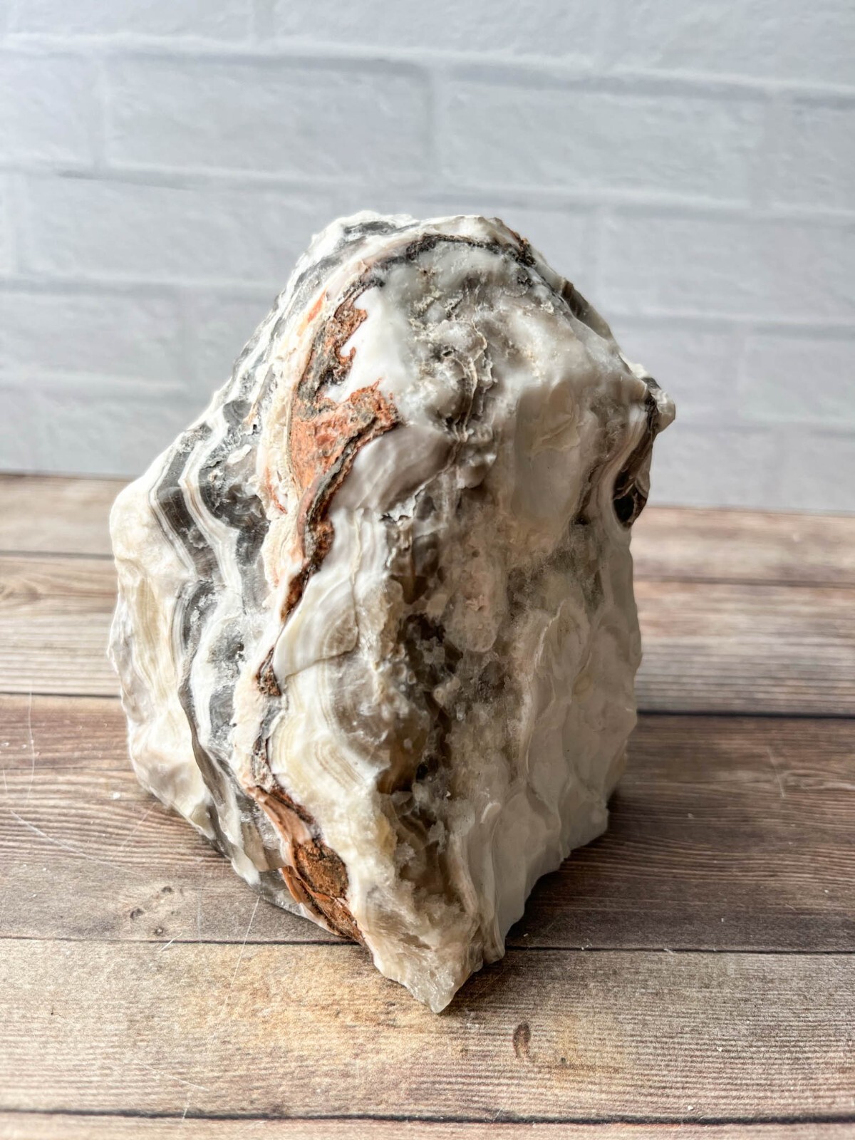 Zebra Calcite , 4 lb 8.6oz Mexican Raw Rough