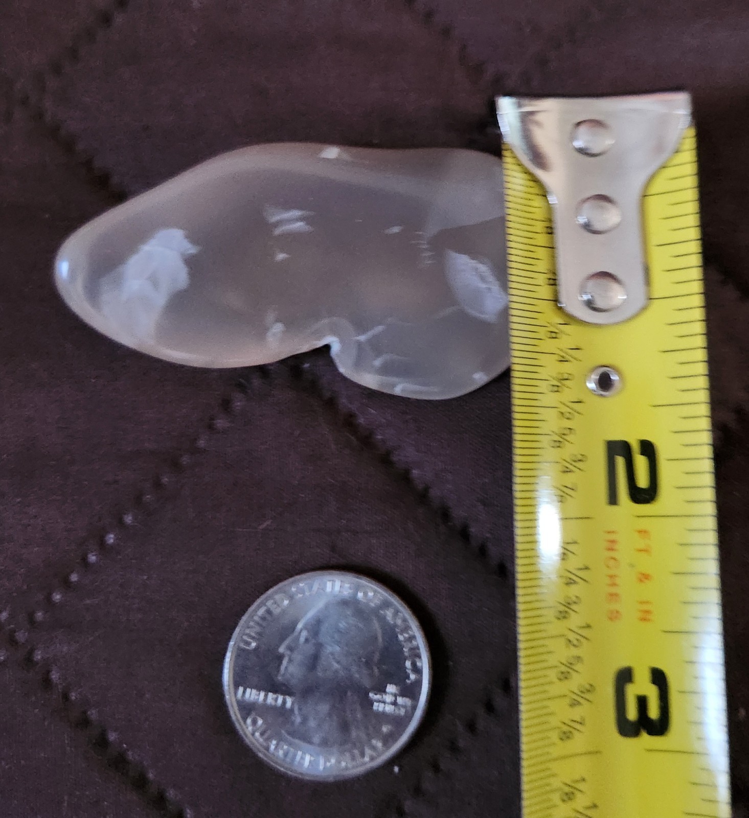 Tumbled Polished Piece Of Flint From Texas, 2-3/8″ x 1-1/4″, Light Grays