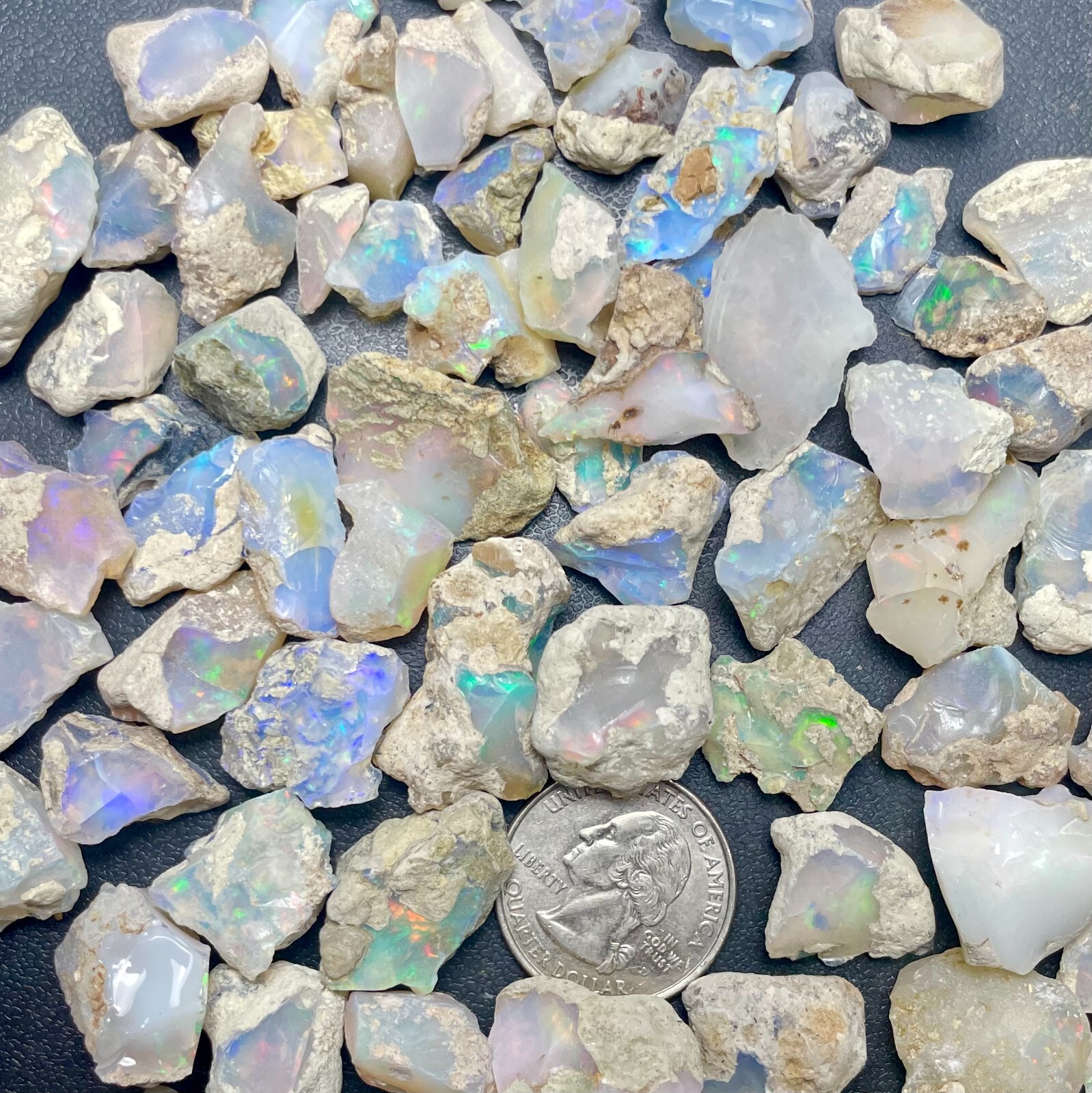 Natural Ethiopian Welo Opal Rough Bulk 5-15ct As Low As $1.60/gram US SELLER