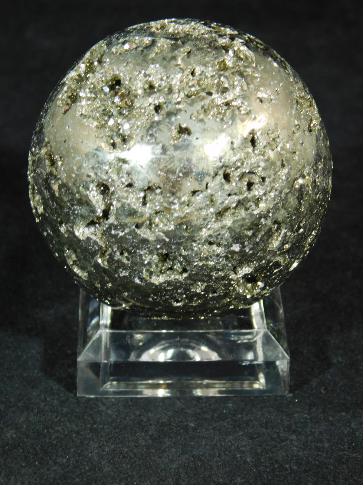 Sphere Display Stand Clear Lucite Small Size