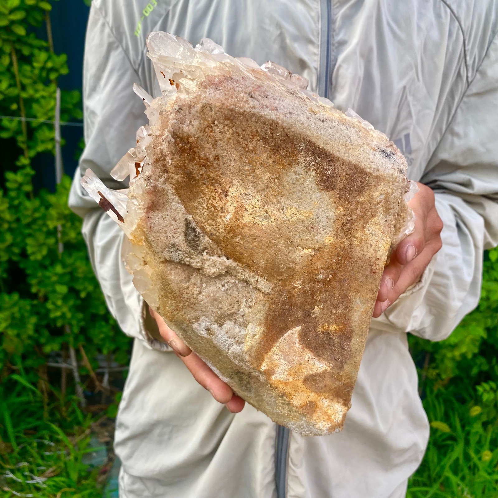 9.36LB Large Natural Clear White Crystal Quartz Cluster Energy Healing Specimen