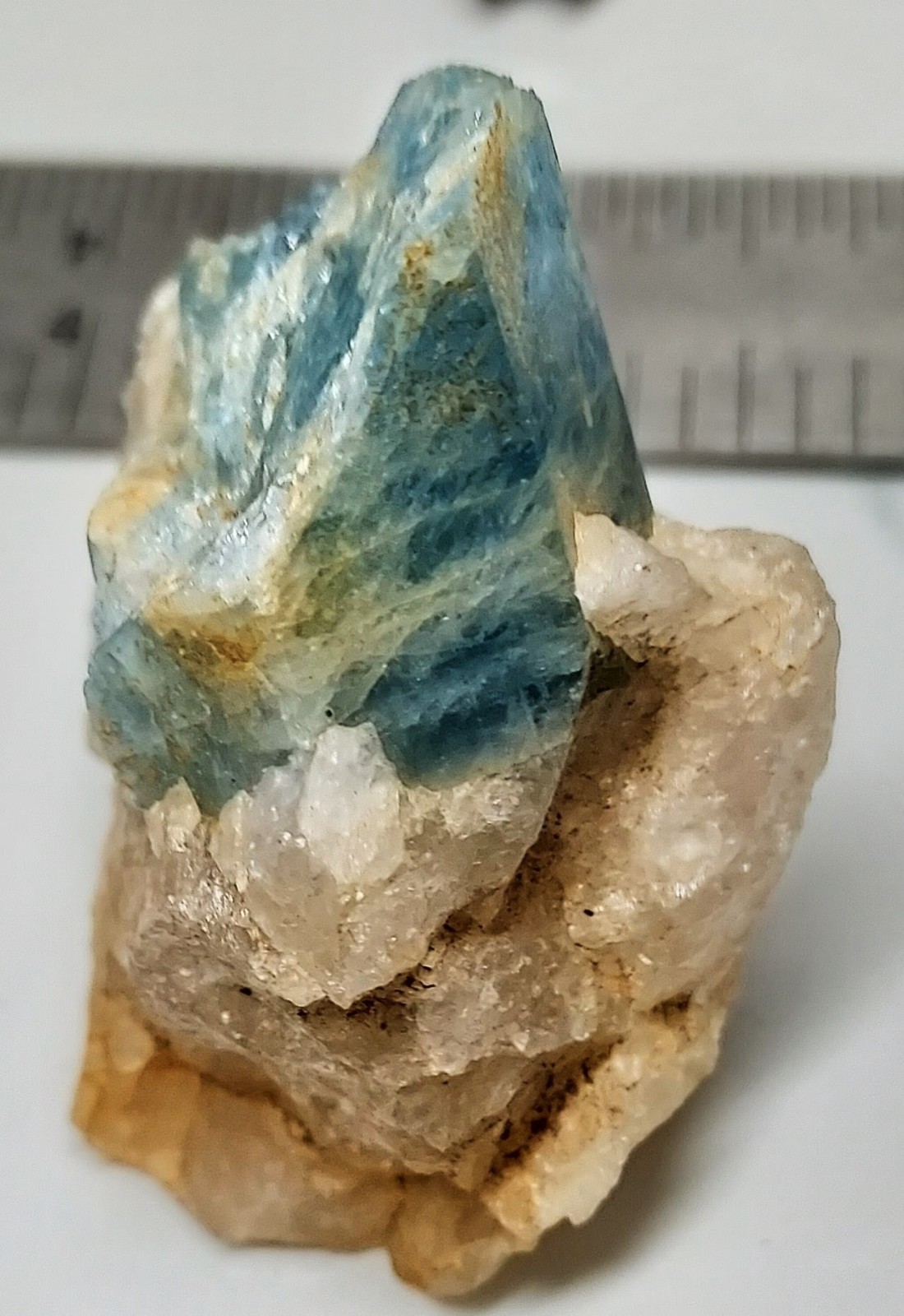 Aquamarine Beryl Crystal in Quartz Rare Minerals