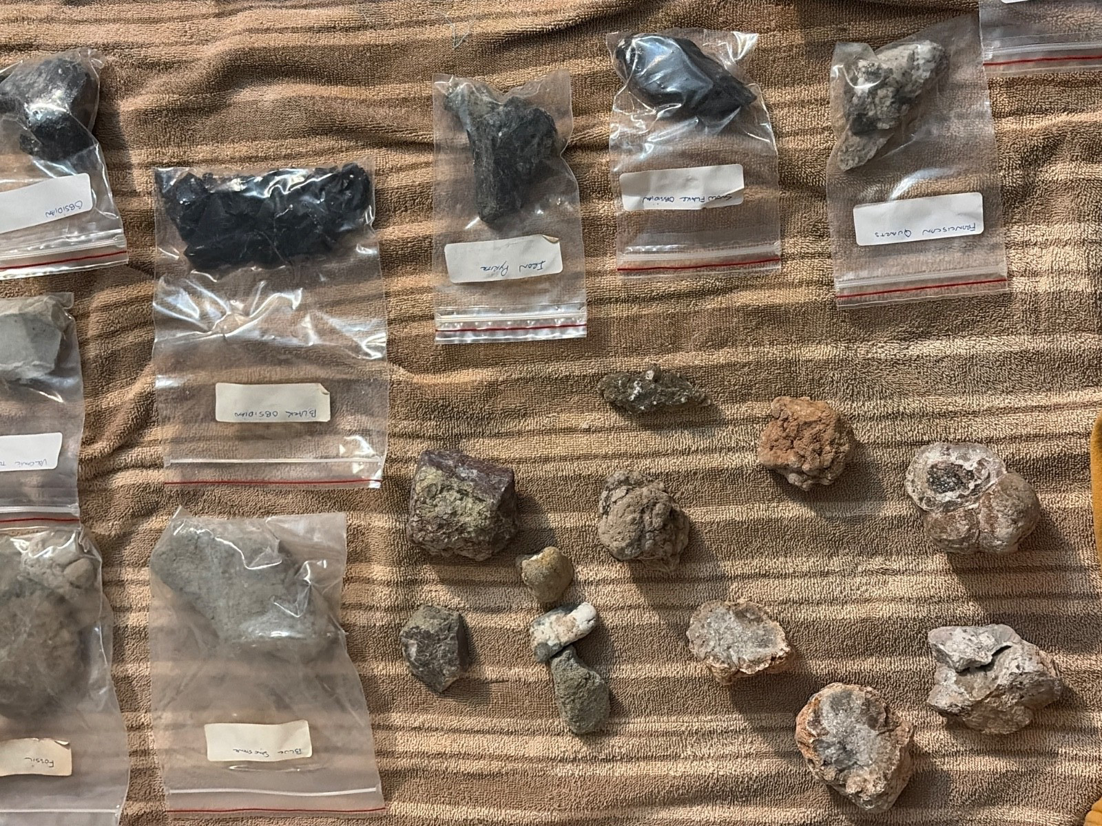 Huge lot of over 100 Different-Rocks, Minerals, Crystals & Fossils Mixed Lot .