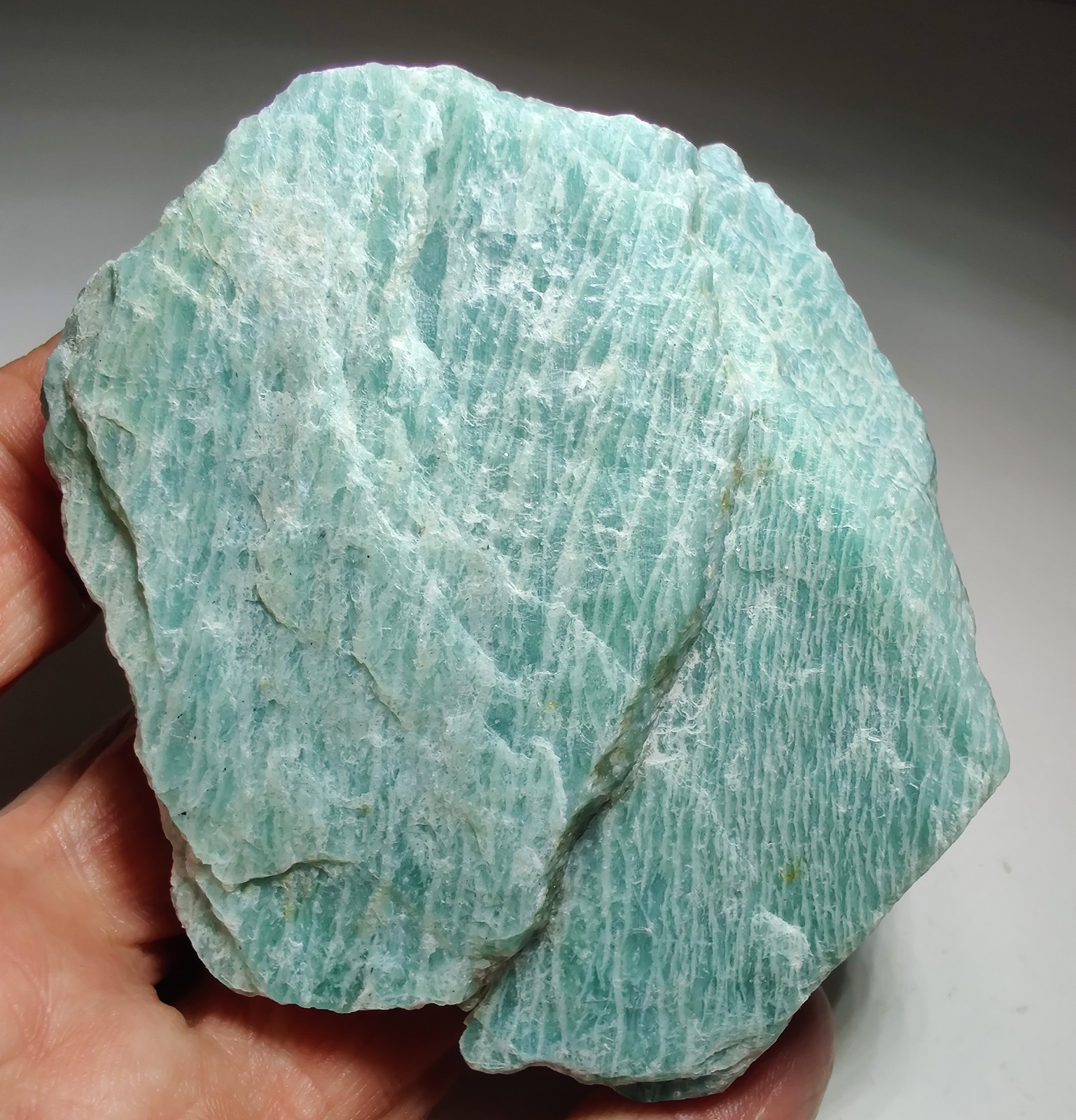 Amazonite with incrdible color. Antananarivo, Madagascar. 268 grams.