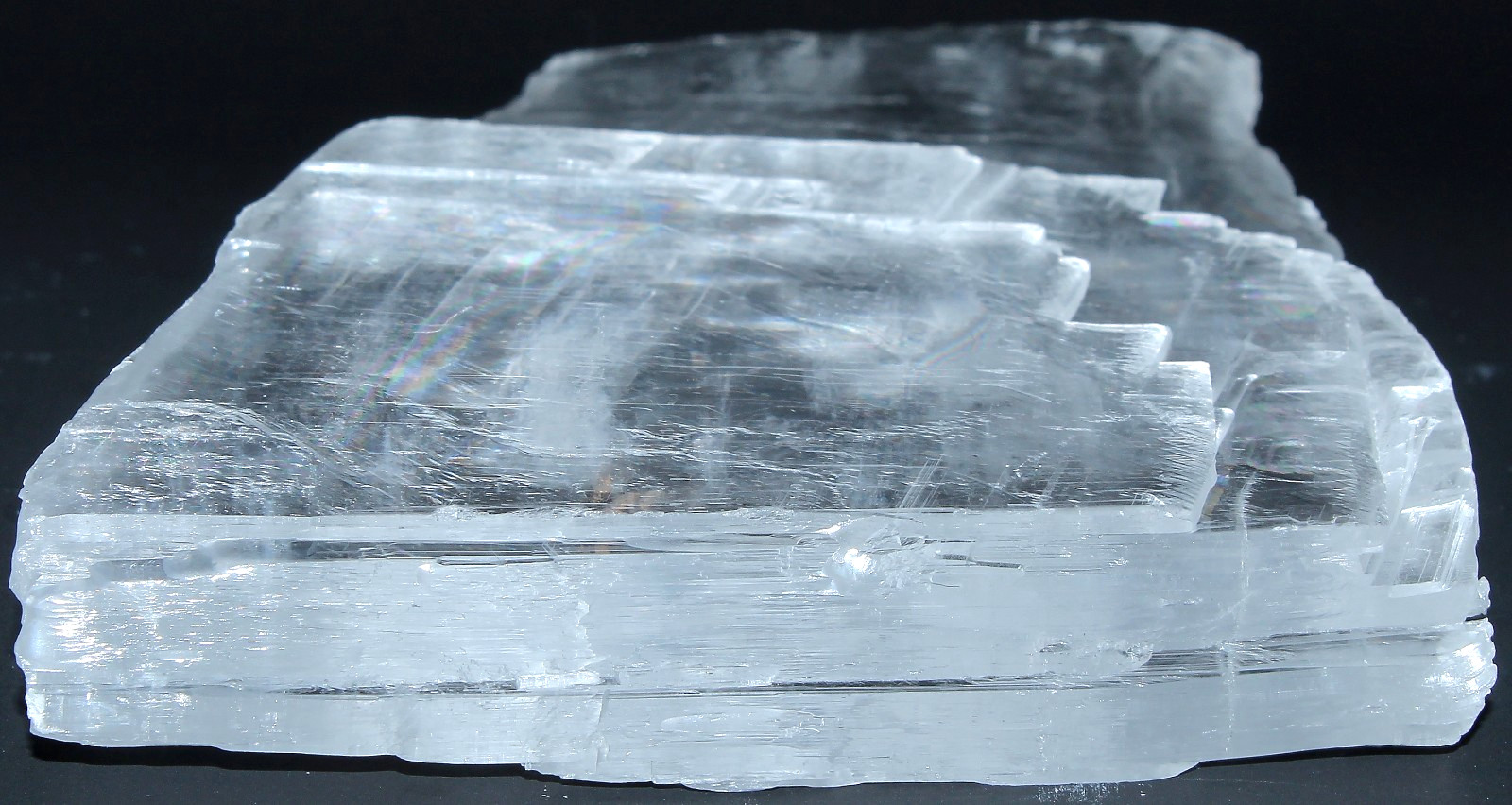 XL AAA Utah Ice Selenite Slab / 6.20″ (157.48mm) / 16.00 oz (453.59gr) / 3725